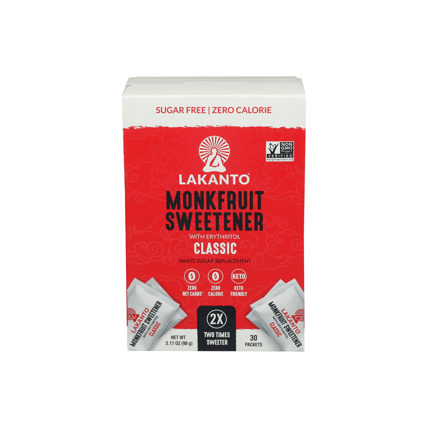 Lakanto Classic Monkfruit Sweetener Packets - 0.106 Ounce - 30