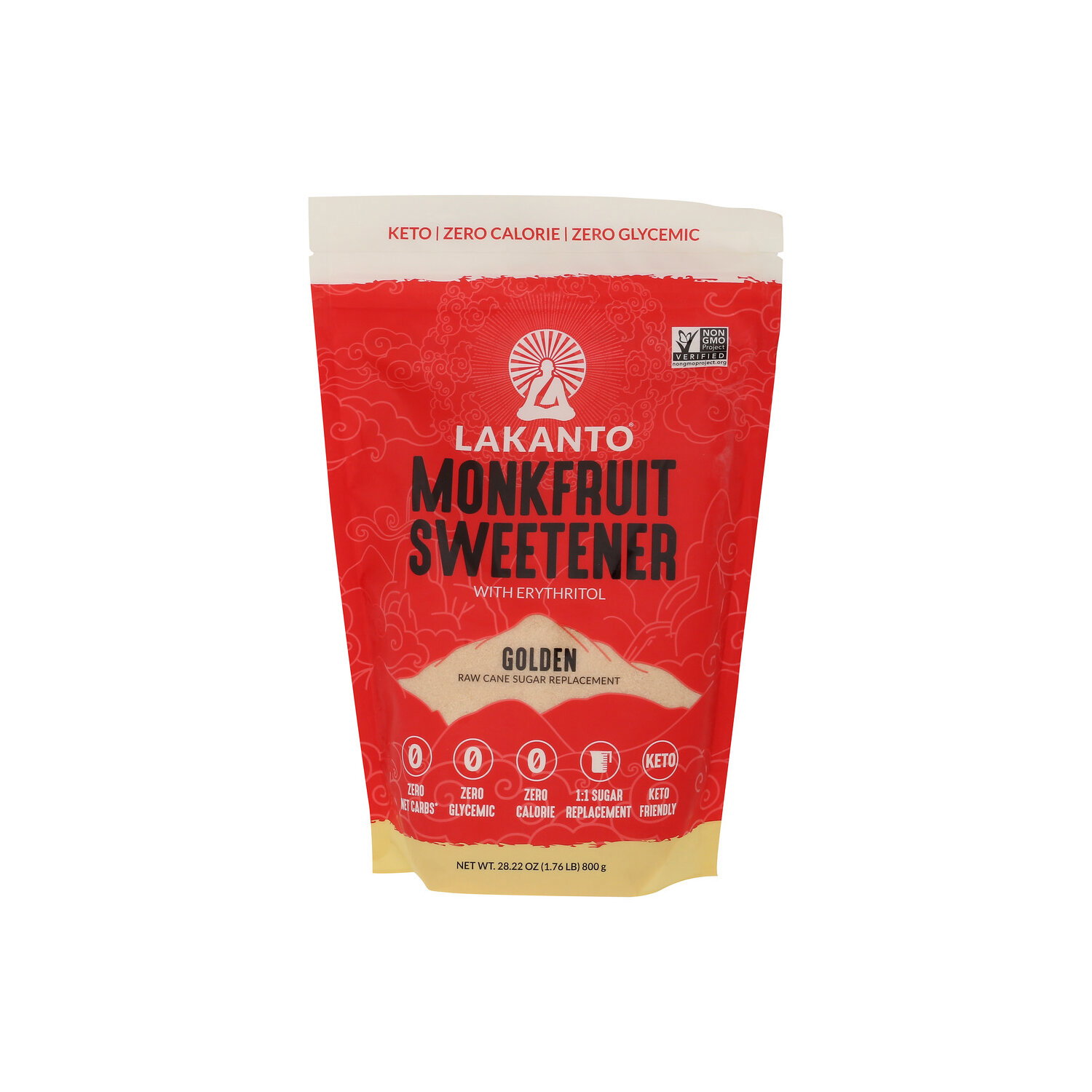 Lakanto Monkfruit Ground Sweetener Golden Monk Fruit - 28.22 Ounce Image 1 of 4