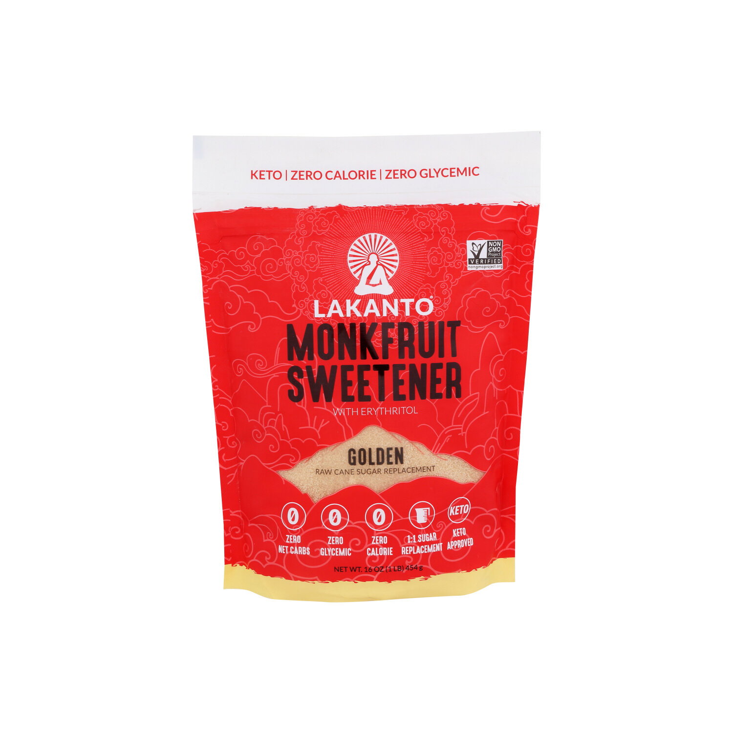 Lakanto Monkfruit Sweetener Golden Monk Fruit - 16 Ounce Image 1 of 2