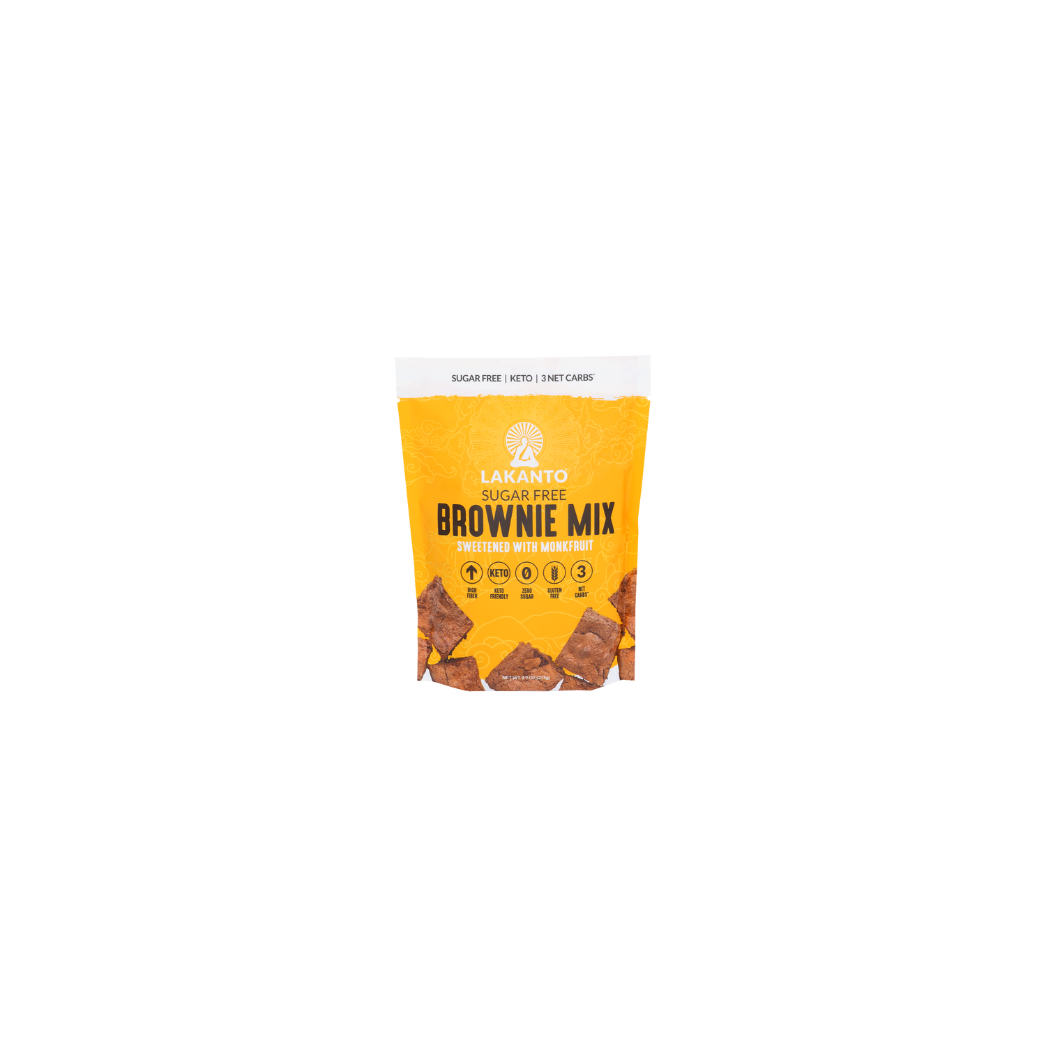 LAKANTO Baking Mix Brownie - 9.7 Ounce Image 1 of 2