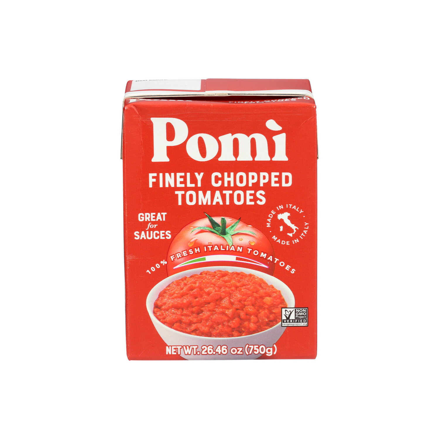 Pomi 100% Italian Tomatoes Finely Chopped - 26.46 Ounce Image 1 of 4