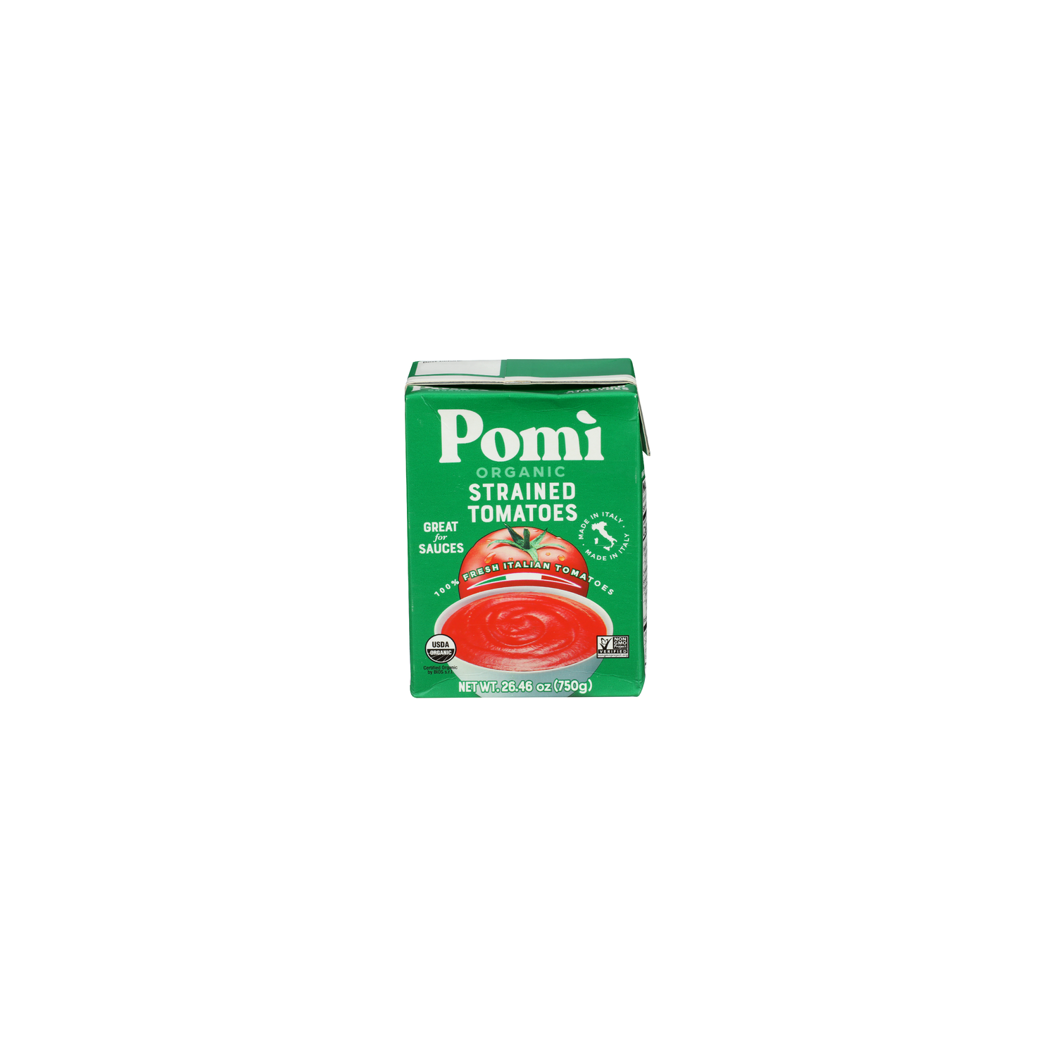 Pomi 100% Italian Tomatoes Strained Organic - 26.46 Ounce Image 1 of 4