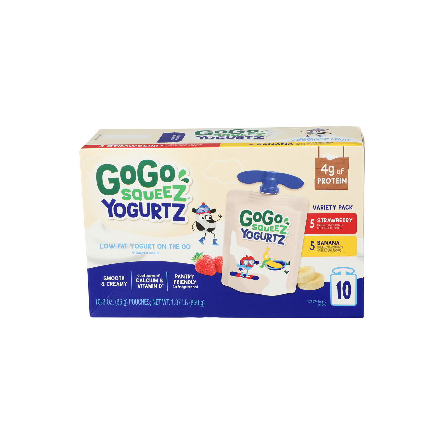 GOGO SQUEEZ Strawberry Banana Vp - 0.187 Pound - 10 Count
