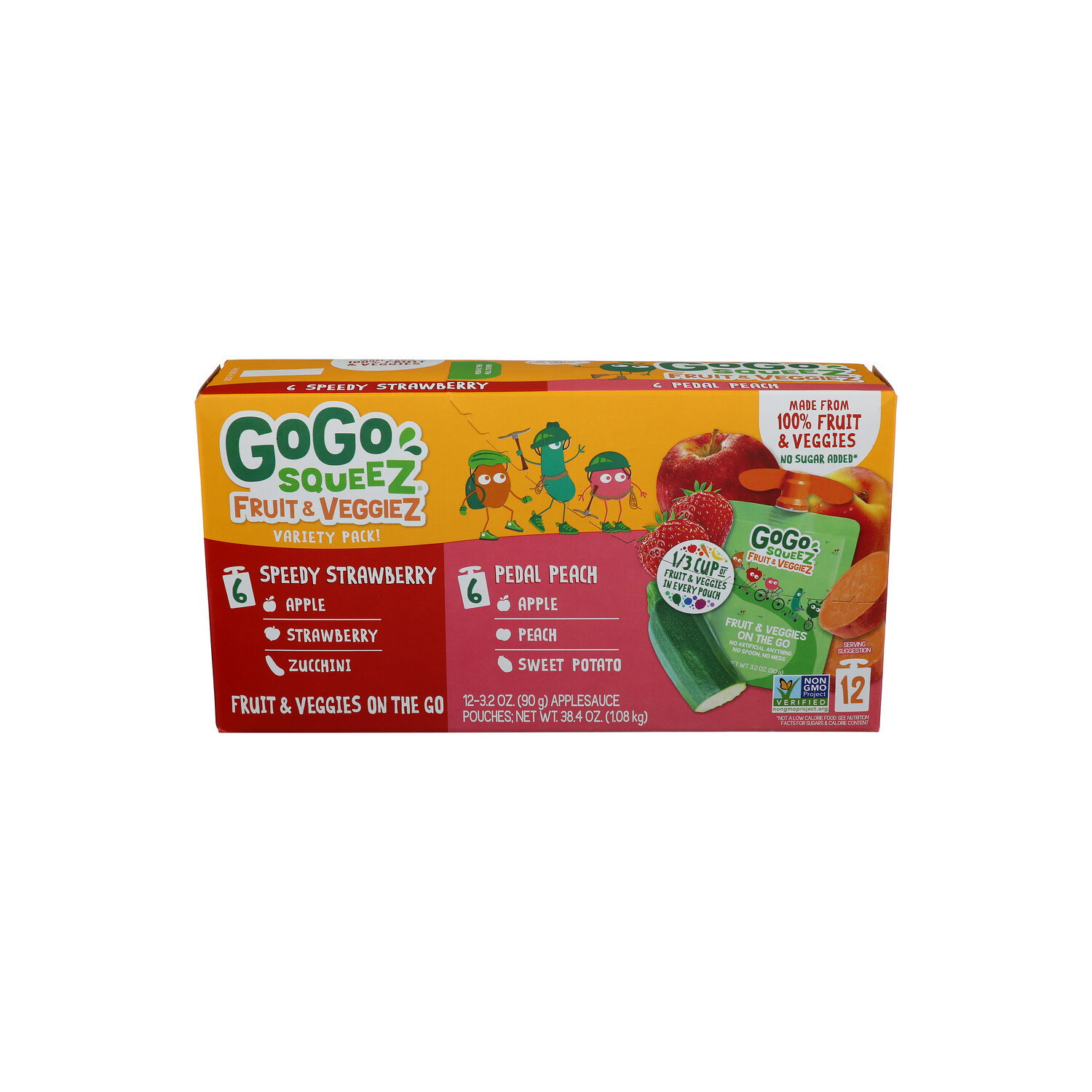 Materne Applesauce, Fruit & Veggiez On The Go, Variety Pack - 3.2