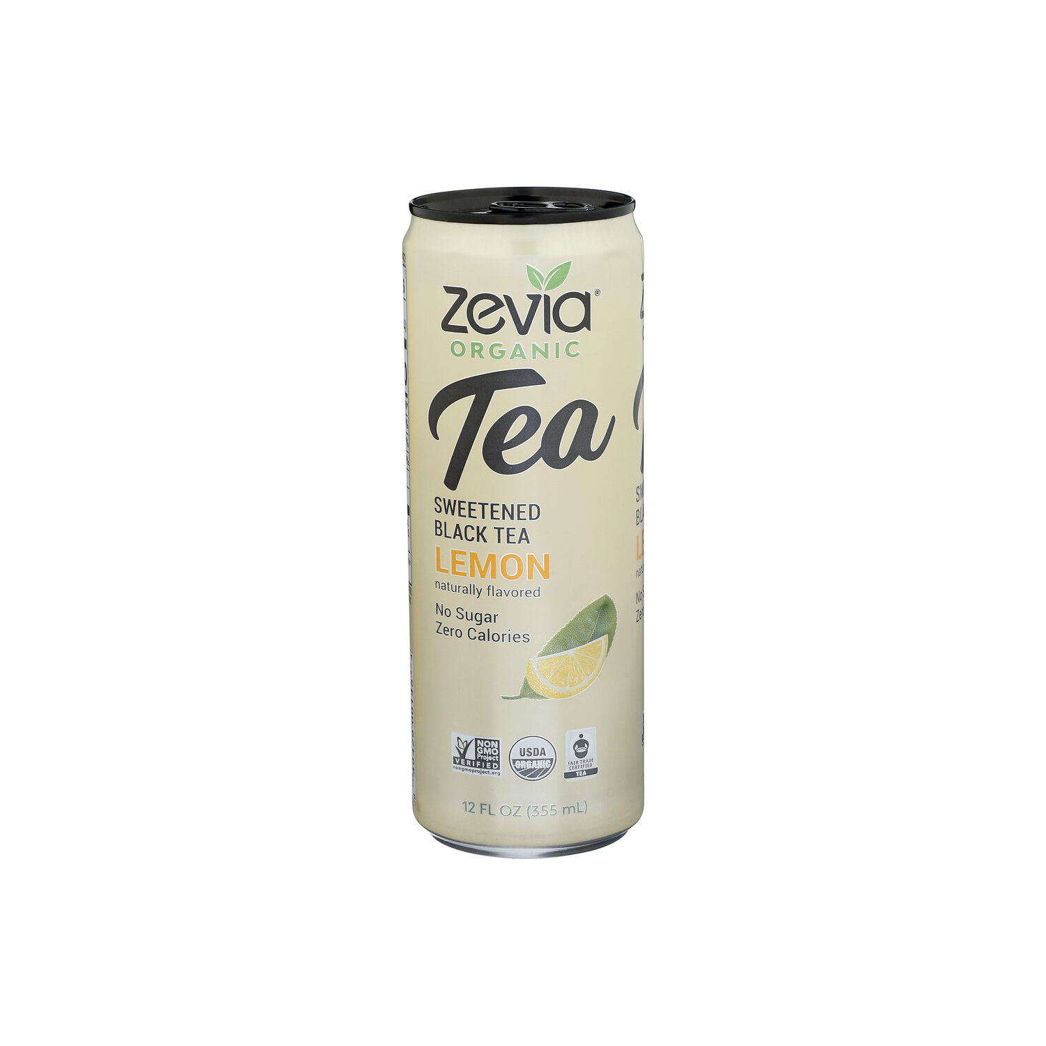 Zevia Lemon Sweetened Black Tea - 12 Fluid Ounce Image 1 of 4
