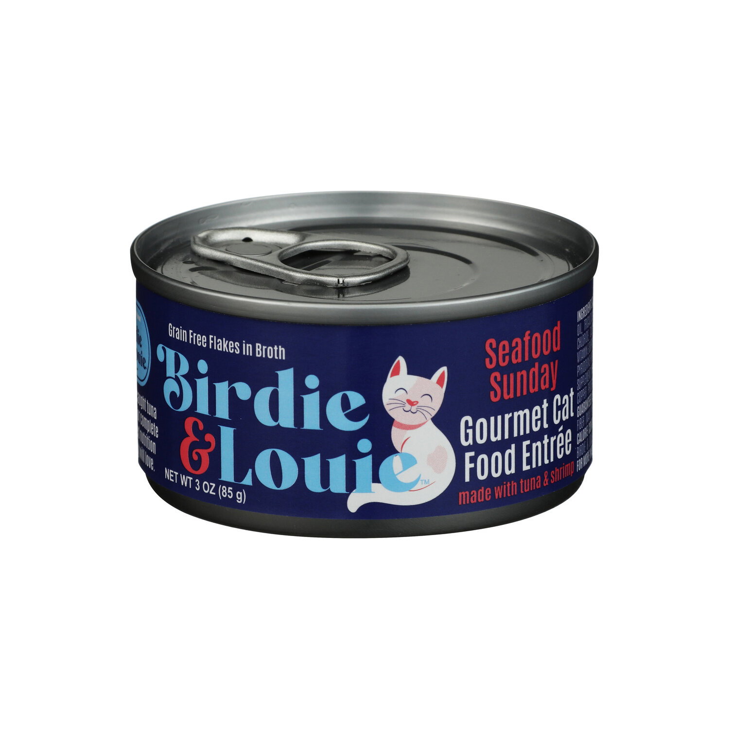 BIRDIE & LOUIE Seafood Sunday Wet Cat Food Entrée - 3 Ounce Image 1 of 4
