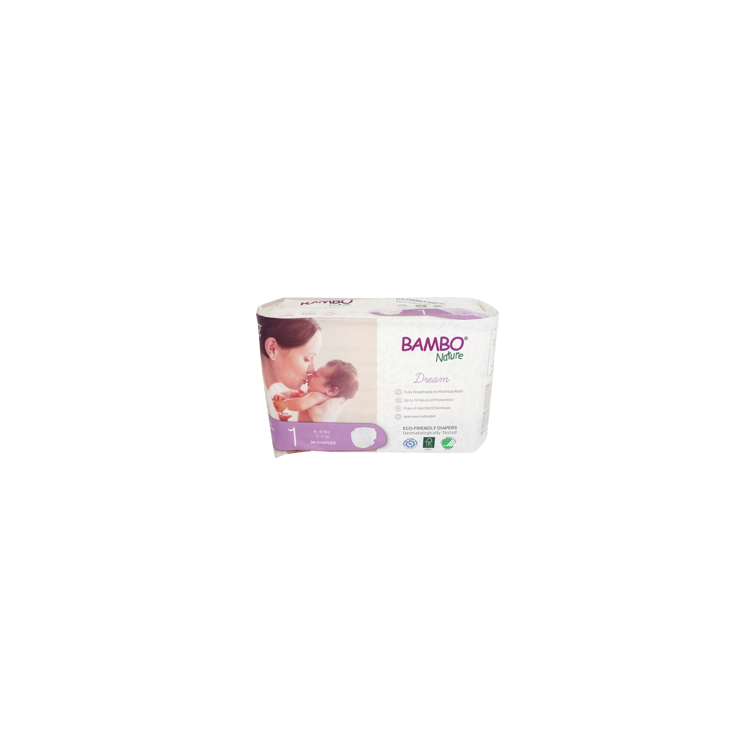 BAMBO NATURE Diapers Baby Size 1 - 36 Count Image 1 of 2