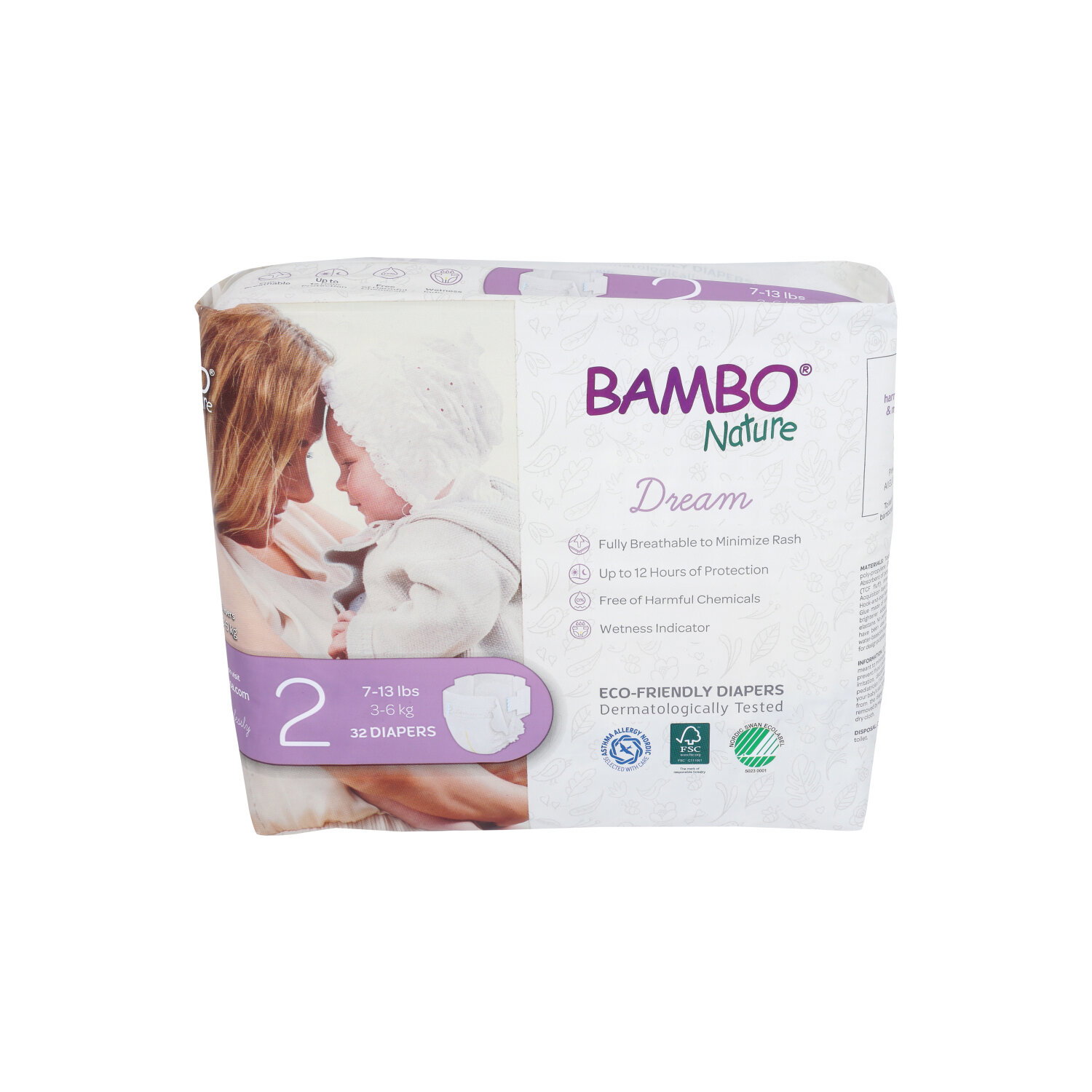 Bambo Nature Diapers Baby Size 2 - 32 Count Image 1 of 2