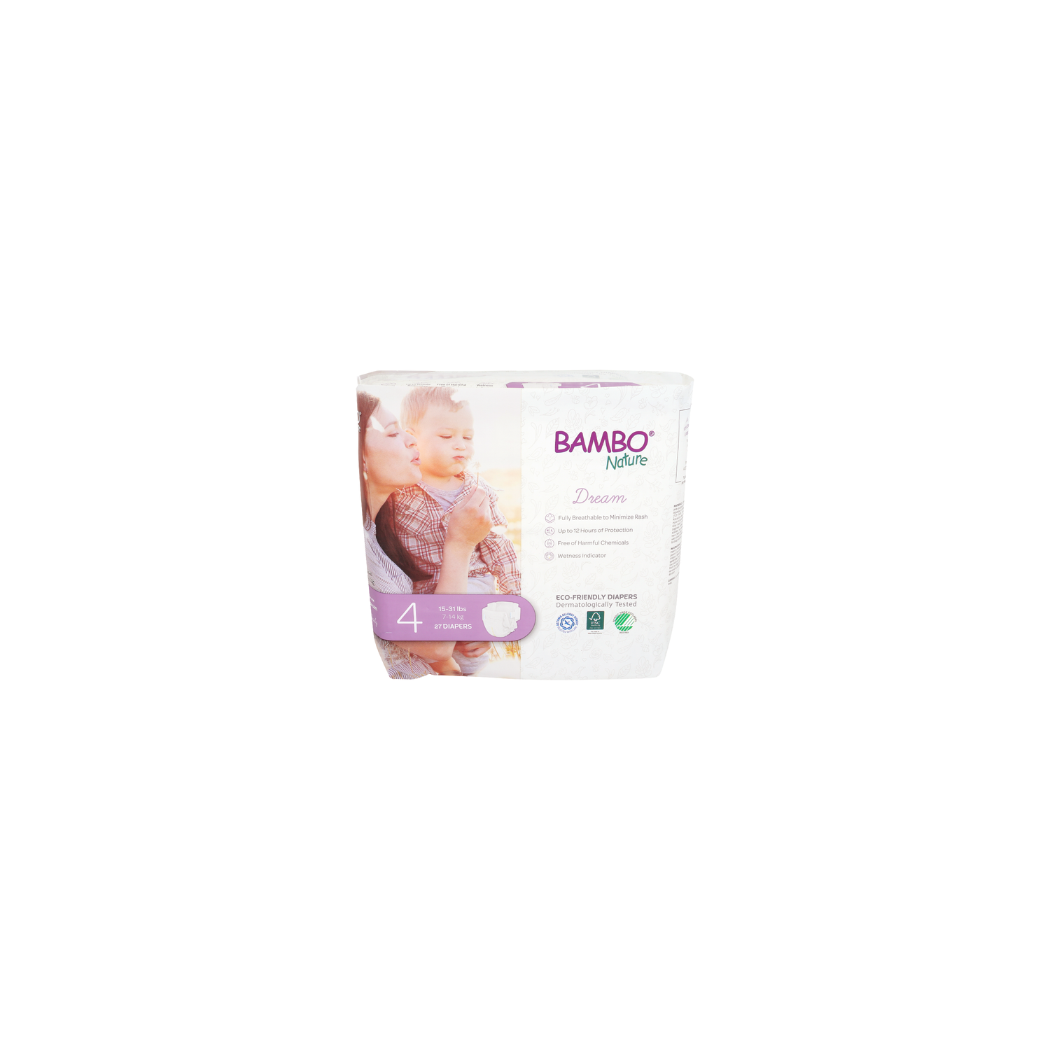 BAMBO NATURE Diapers Baby Size 4 - 27 Count Image 1 of 2