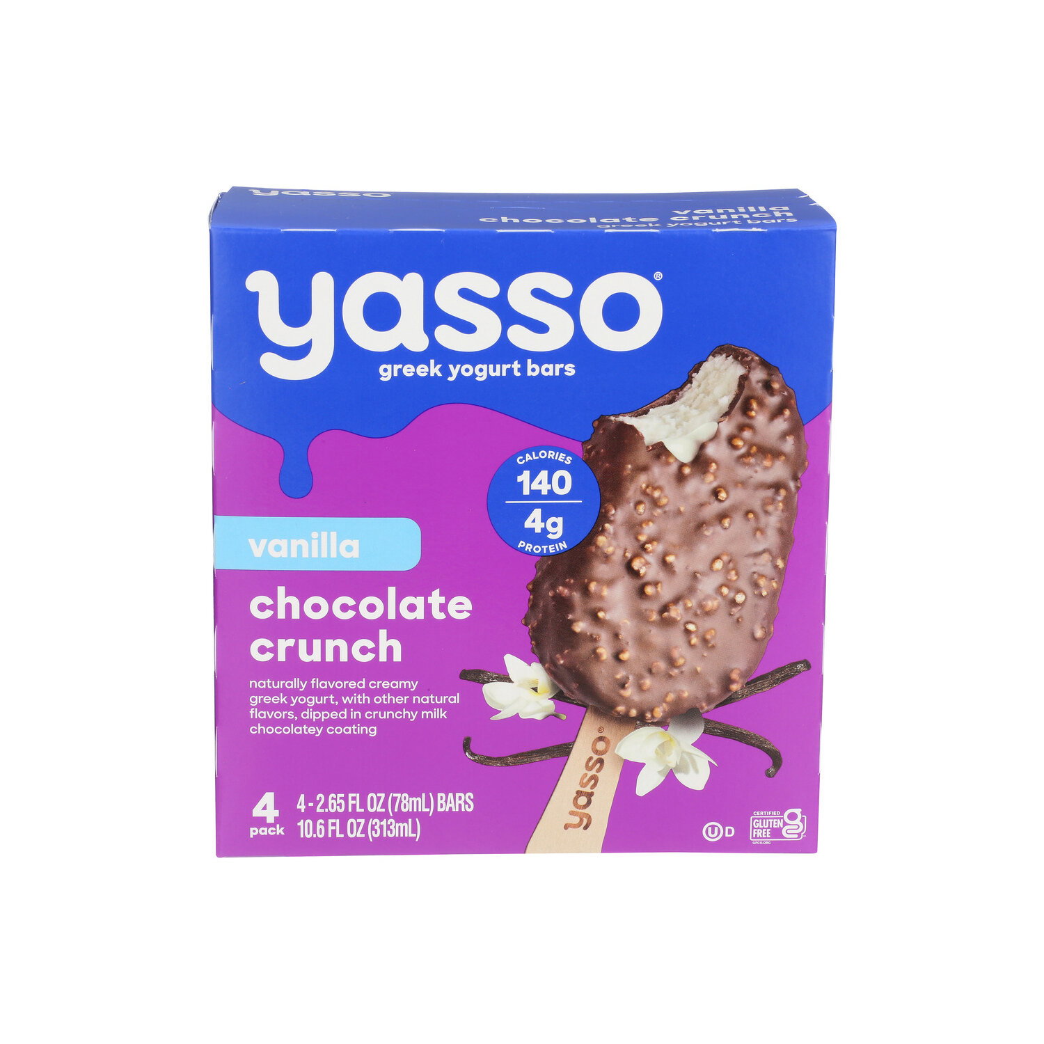 コハナガタサンゴ　（14cm）$yasu專用$ Yasso Vanilla Chocolate Crunch Bars Frozen Greek Yogurt, Bars, 4