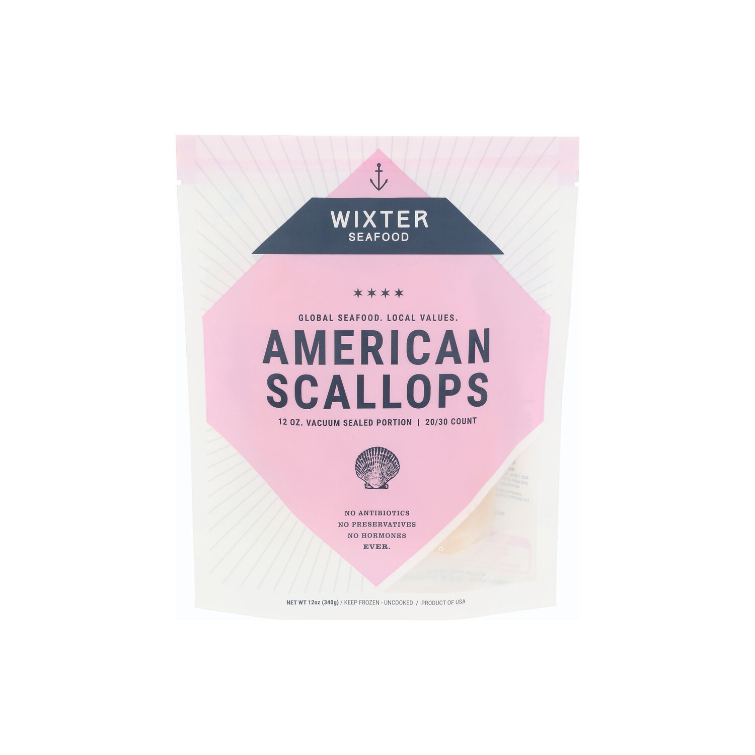 Wixter Seafood American Scallops - 12 Ounce Image 1 of 4