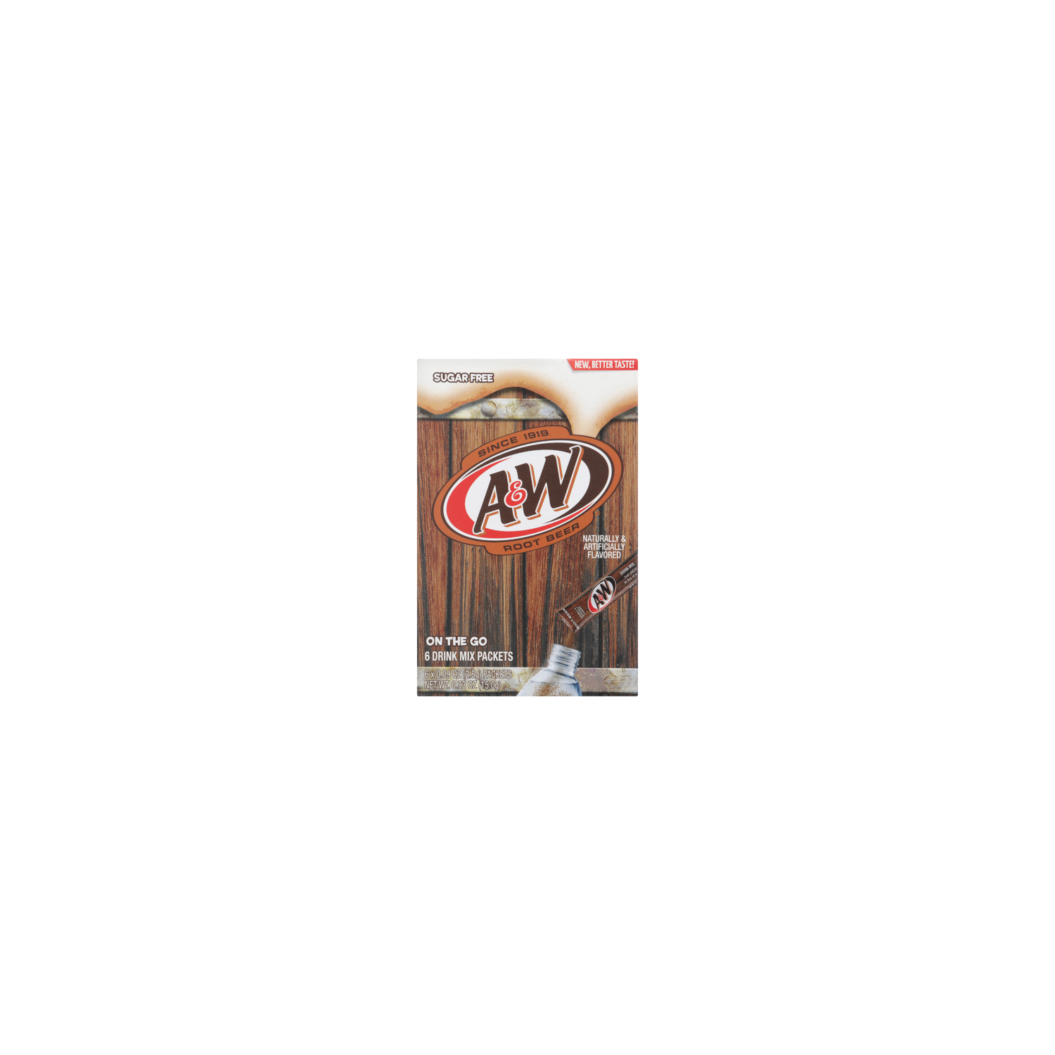 A&W Pwdr Mix Root Beer 6Pc - 0.088 Ounce - 6 Count Image 1 of 2