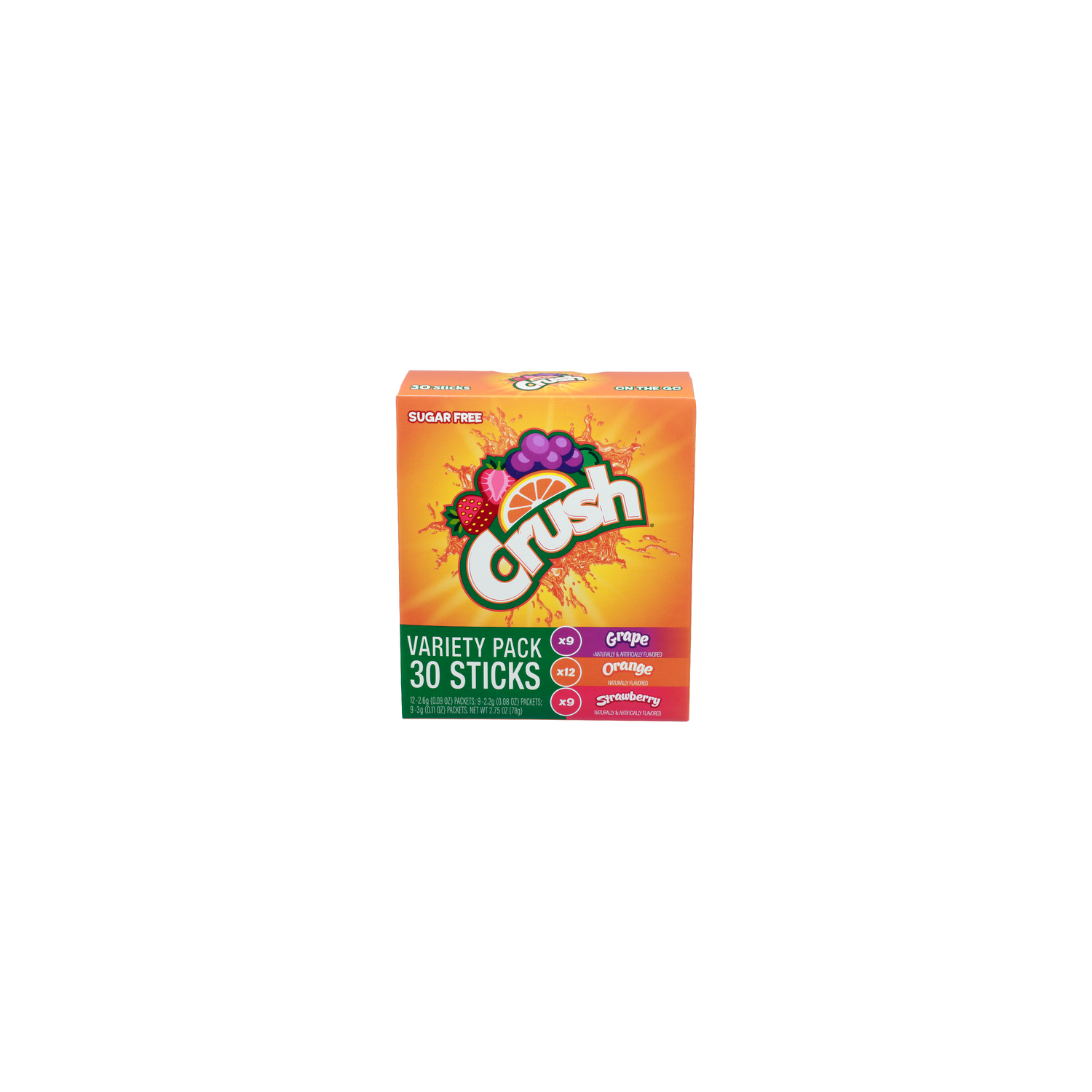 Crush Grape Orange Strawberry On The Go Variety Pack - 0.092 Ounce