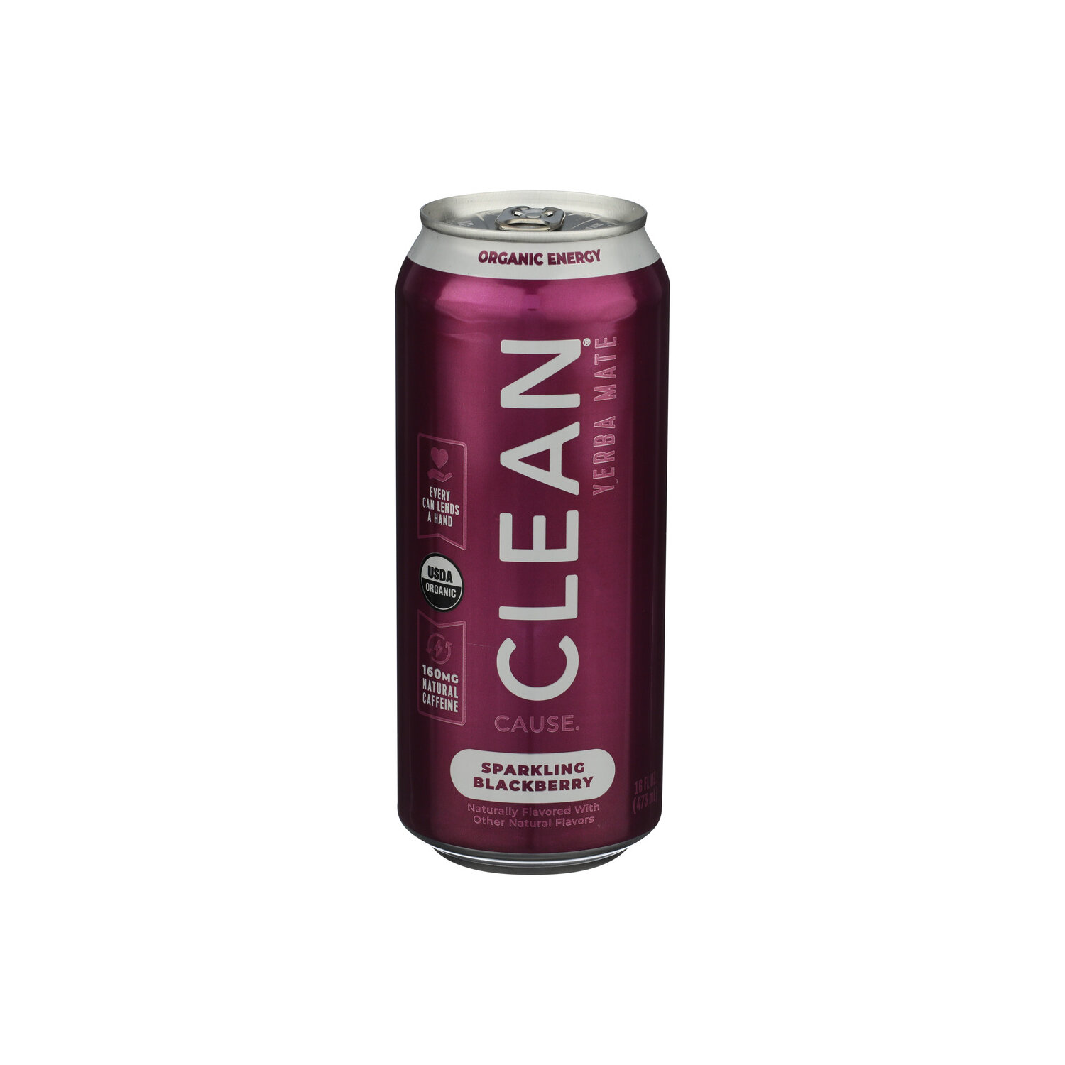 Clean Cause Blackberry Sparkling Yerba Mate - 16 Fluid Ounce Image 1 of 4