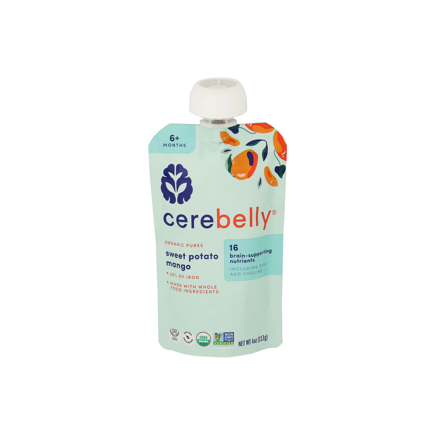 Cerebelly Sweet Potato Mango Organic - 4 Ounce Image 1 of 4