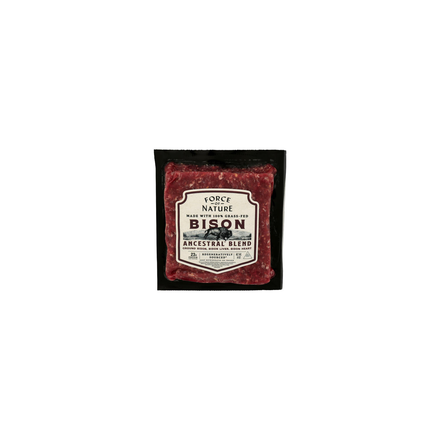 Force Of Nature Ancestral Blend Ground Bison - 14 Ounce Image 1 of 4