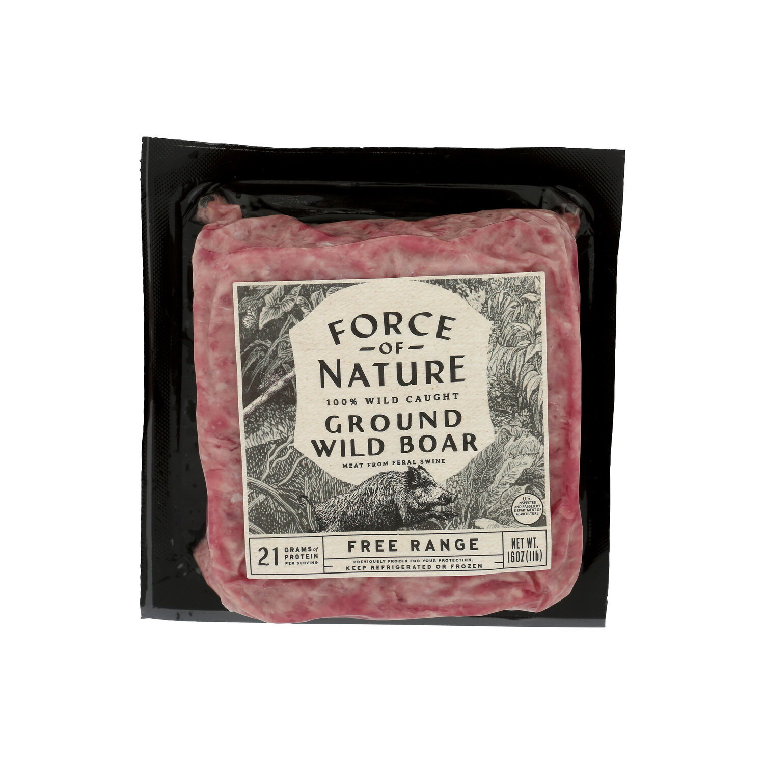 Force Of Nature 100% Wild Caught Ground Boar - 16 Ounce Image 1 of 4