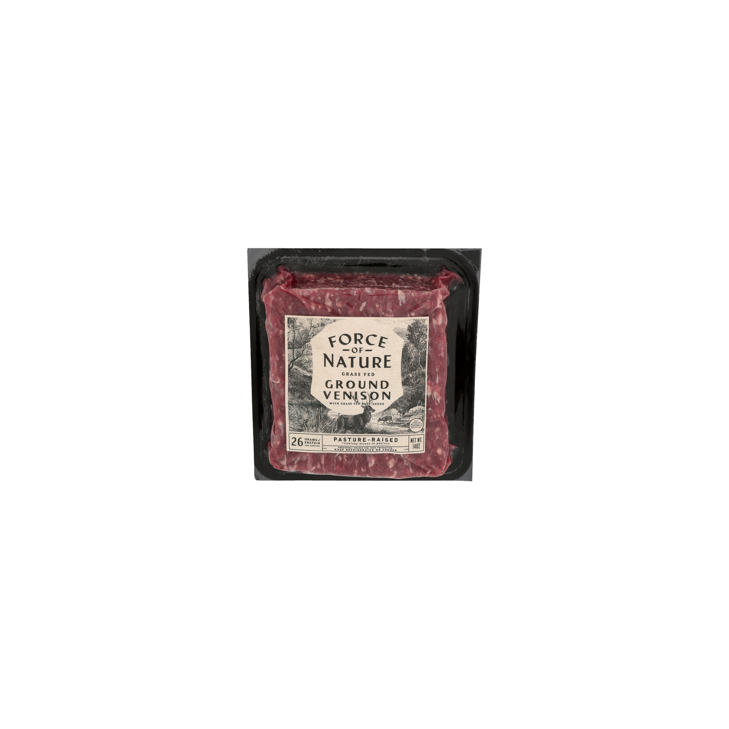 Force Of Nature Ground Venison - 14 Ounce Image 1 of 4