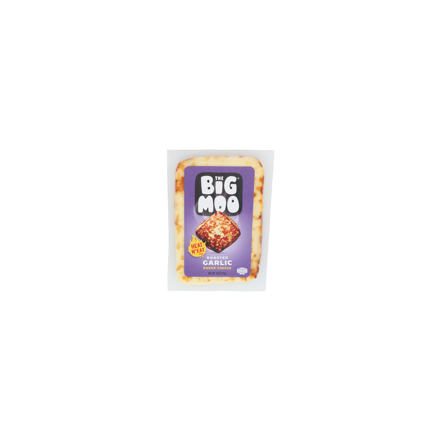 The Big Moo Roasted Garlic Baked Cheese - 6 Ounce Image 1 of 4