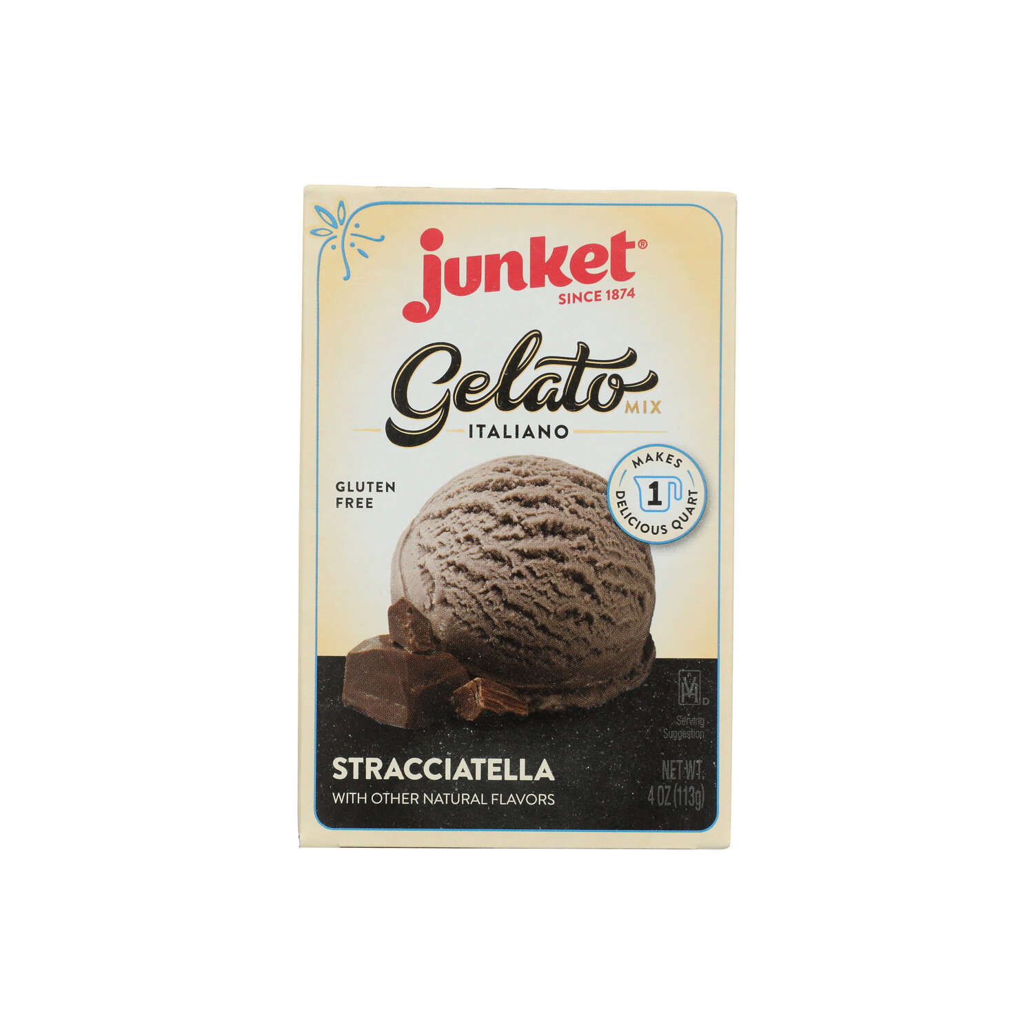Junket Gelato Mix Stracciatella - 4 Ounce Image 1 of 2