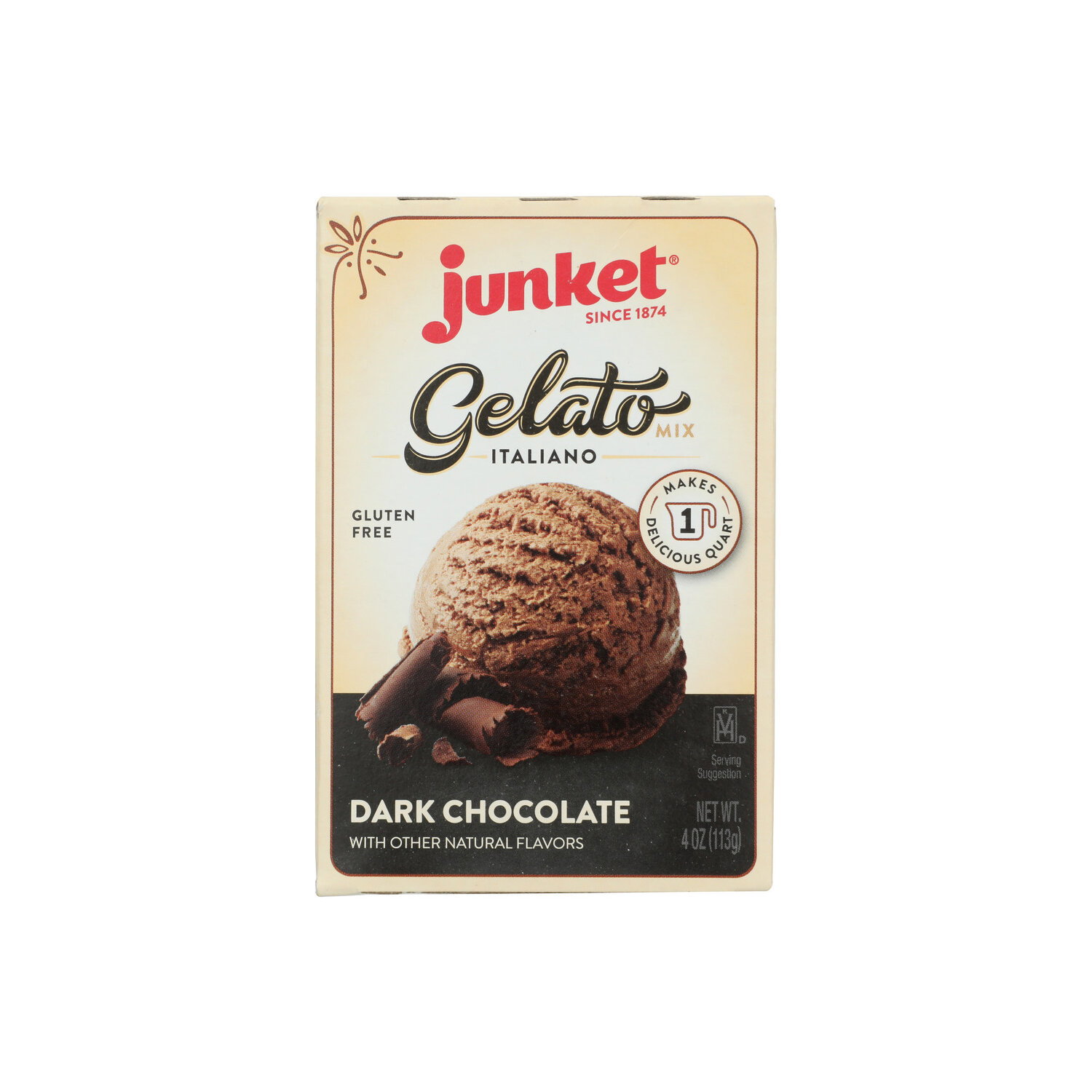 Junket Gelato Mix Dark Choc - 4 Ounce Image 1 of 2