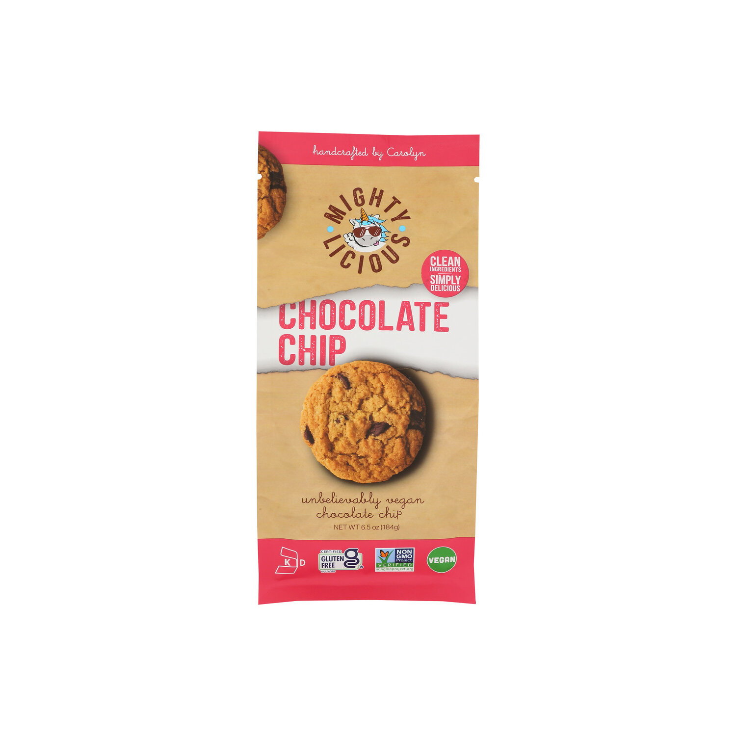 Mightylicious Cookie Chocolate Chip - 6.5 Ounce - FRESH by