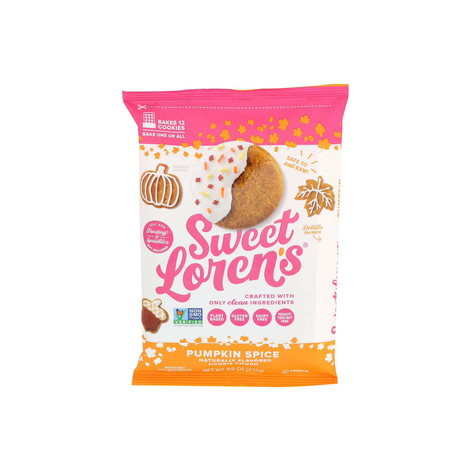 Sweet LOREN's Pumpkin Spice Ready To Bake Place & Bake Cookie Dough - 9.6 Ounce Image 1 of 4
