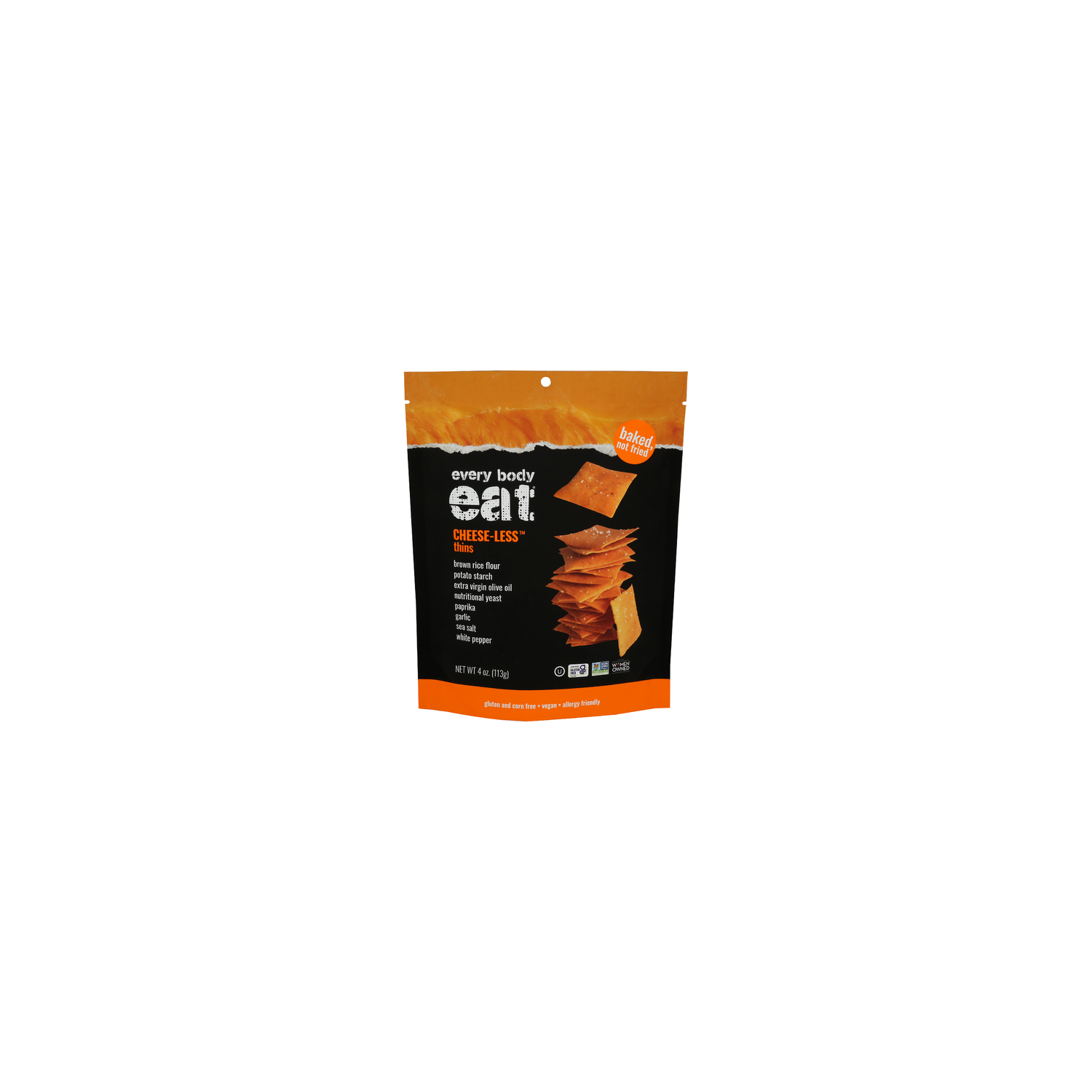 Every Body Eat Cheese-Less Crackers Snack Thins - 4 Ounce Image 1 of 4