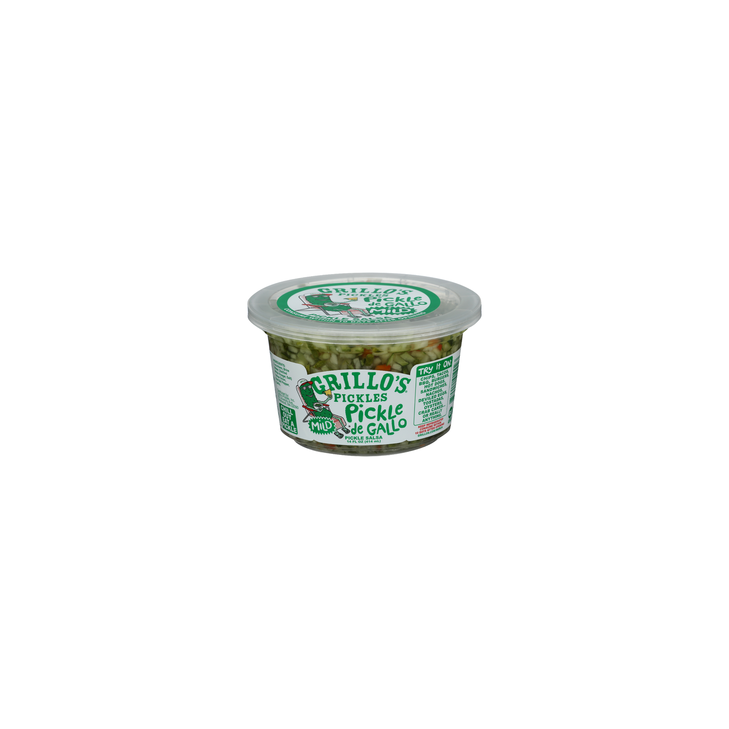 GRILLO's Pickles Mild Pickle De Gallo - 14 Fluid Ounce Image 1 of 4