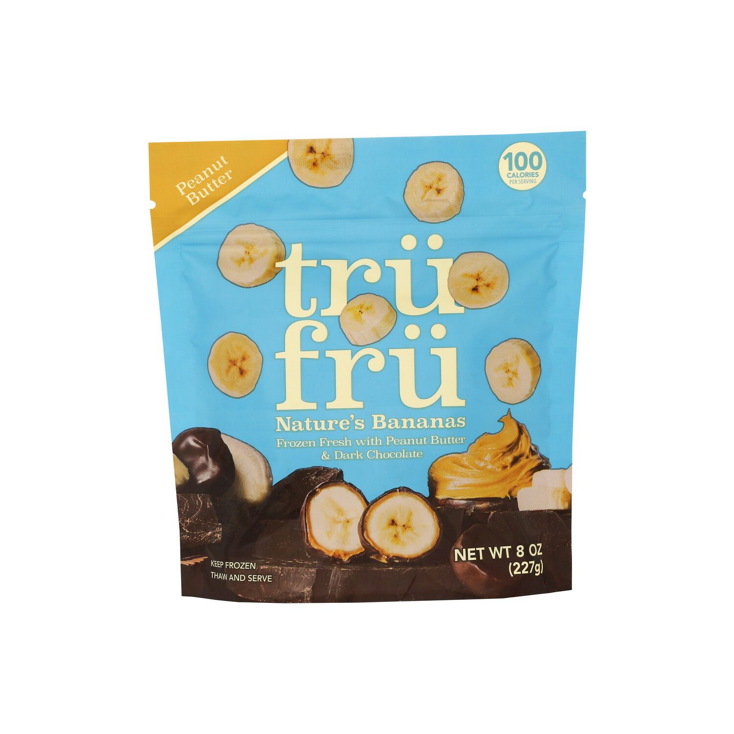 Tru Fru Peanut Butter & Dark Chocolate Covered Bananas - 8 Ounce Image 1 of 4