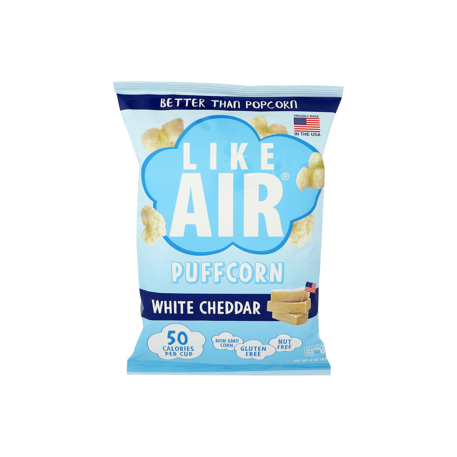 Like Air White Cheddar Baked Puffcorn - 4 Ounce Image 1 of 4
