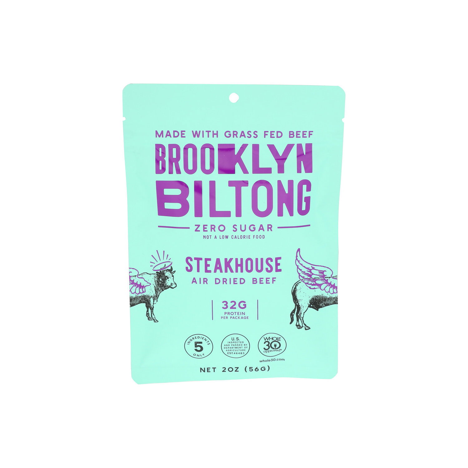 Brooklyn Biltong Grassfed Meat Snacks Steakhouse Thin Sliced Air-Dried Beef Jerky - 2 Ounce Image 1 of 4