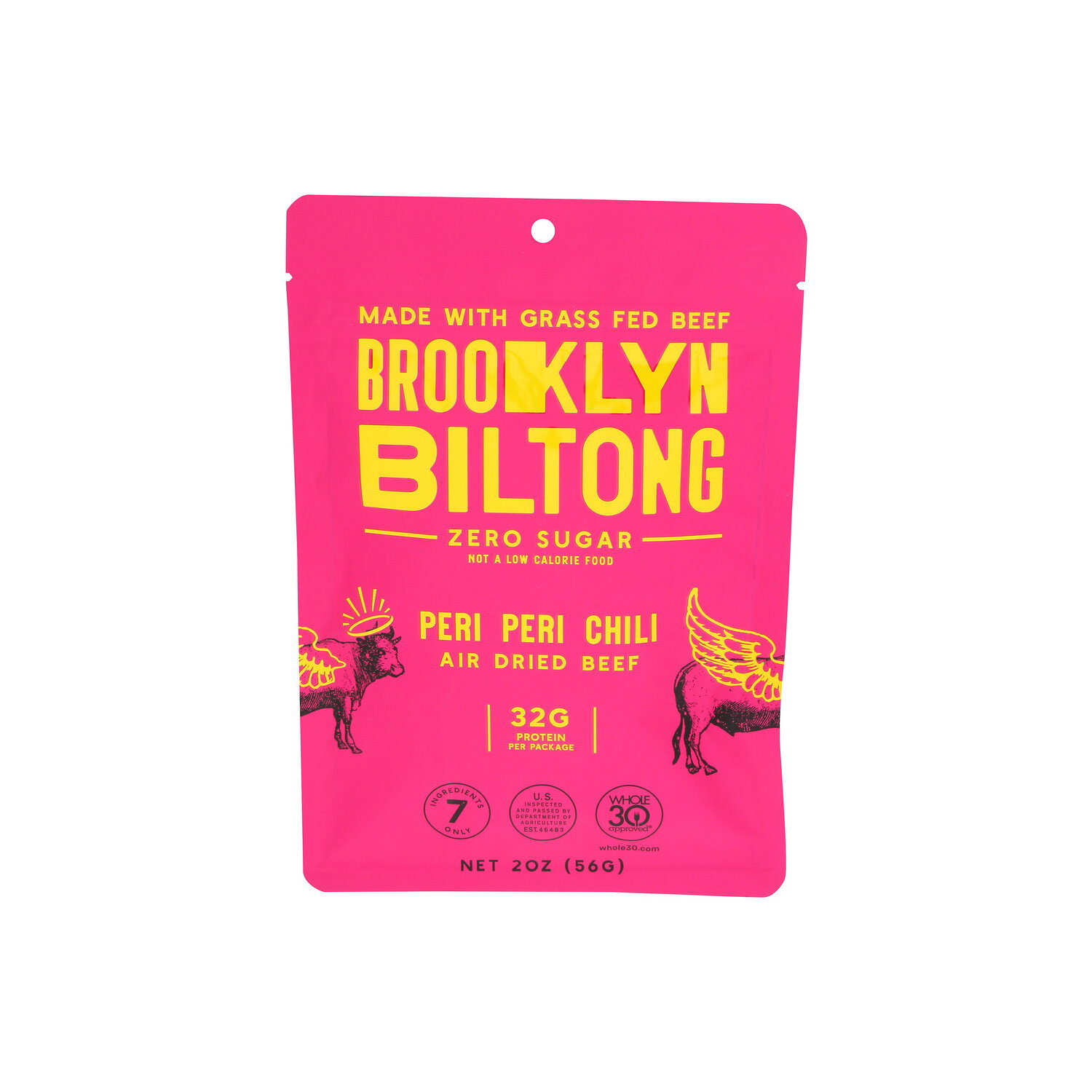 Brooklyn Biltong Grassfed Meat Snacks Peri Chili Thin Sliced Air-Dried Beef Jerky - 2 Ounce Image 1 of 4