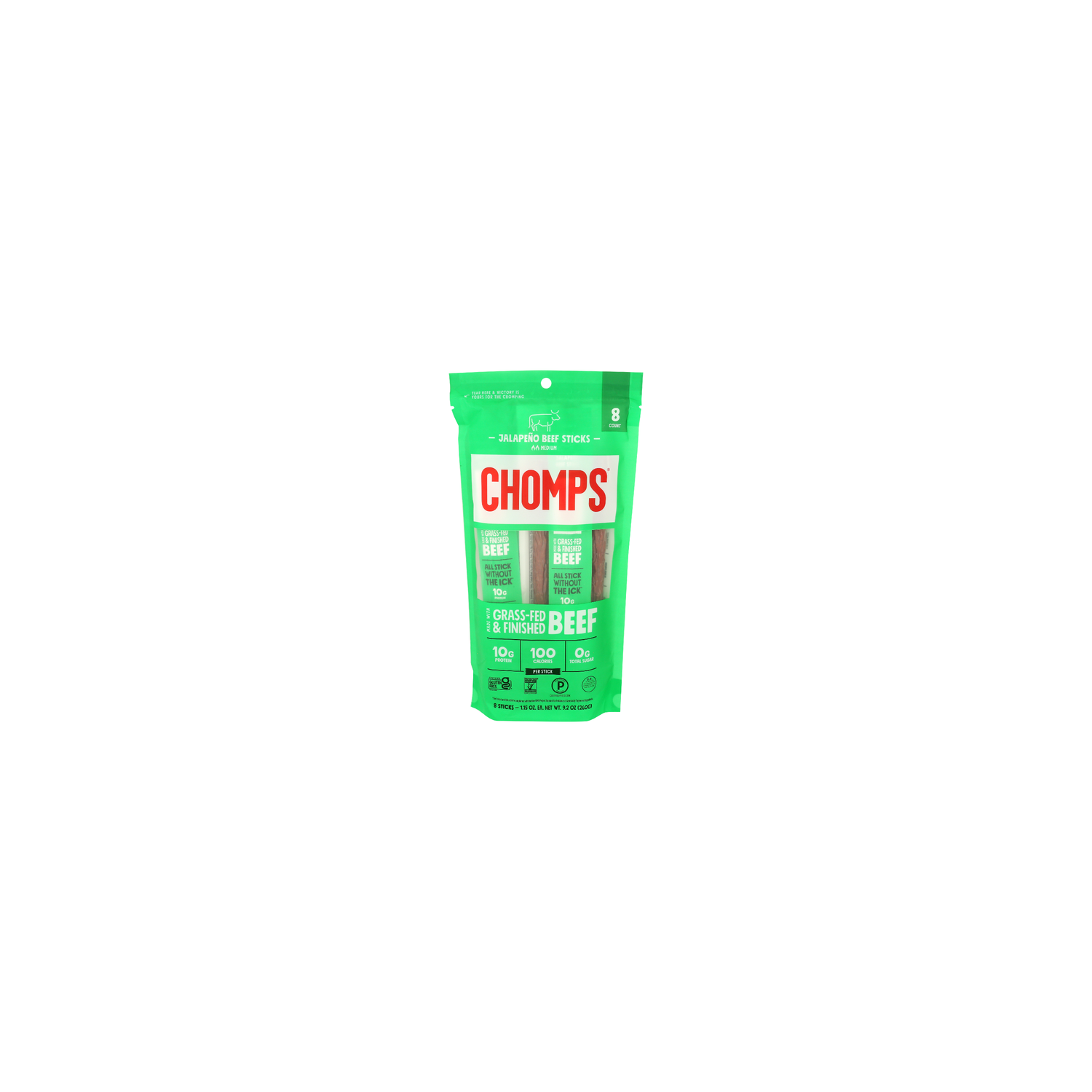 Chomps Jalapeno Beef - 1.15 Ounce - 8 Count Image 1 of 3
