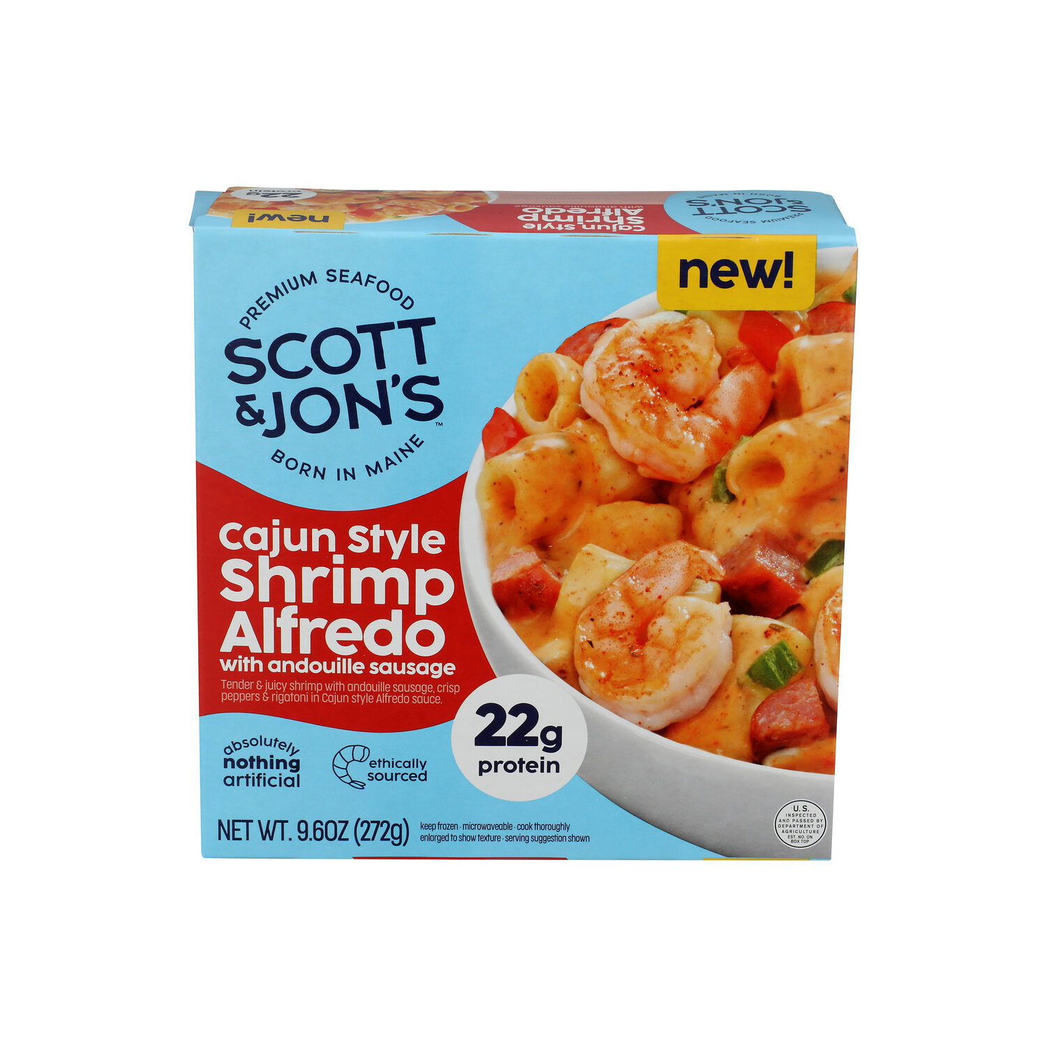 SCOTT & JON'S Cajun-Style Alfredo with Shrimp Bowl - 9.6 Ounce Image 1 of 4