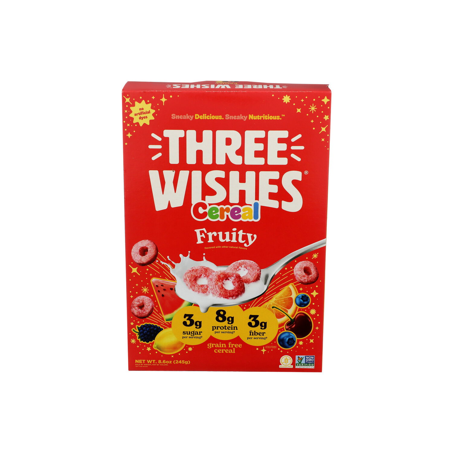 Three Wishes Fruity Grain Free Cereal - 8.6 Ounce Image 1 of 4