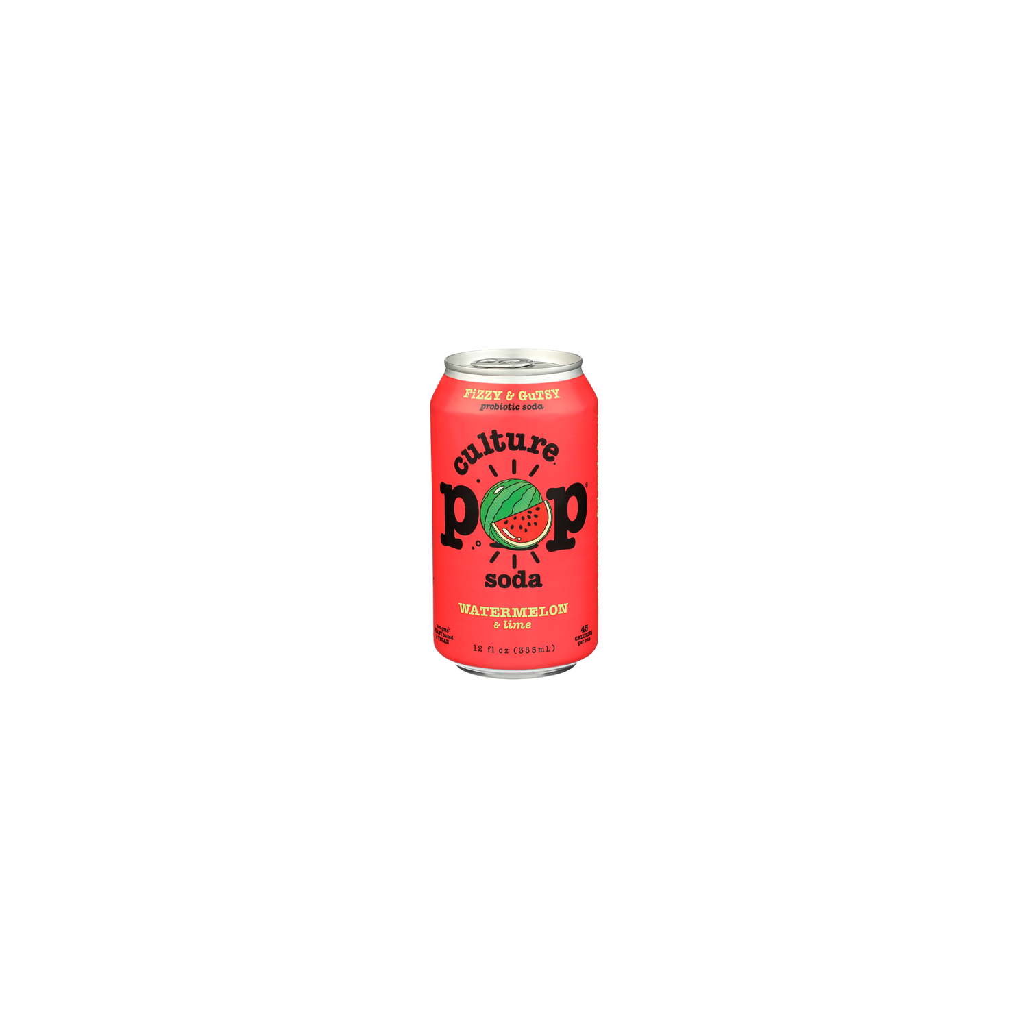 Culture Pop Soda Fresh Watermelon Sparkling Probiotic - 12 Fluid Ounce Image 1 of 4