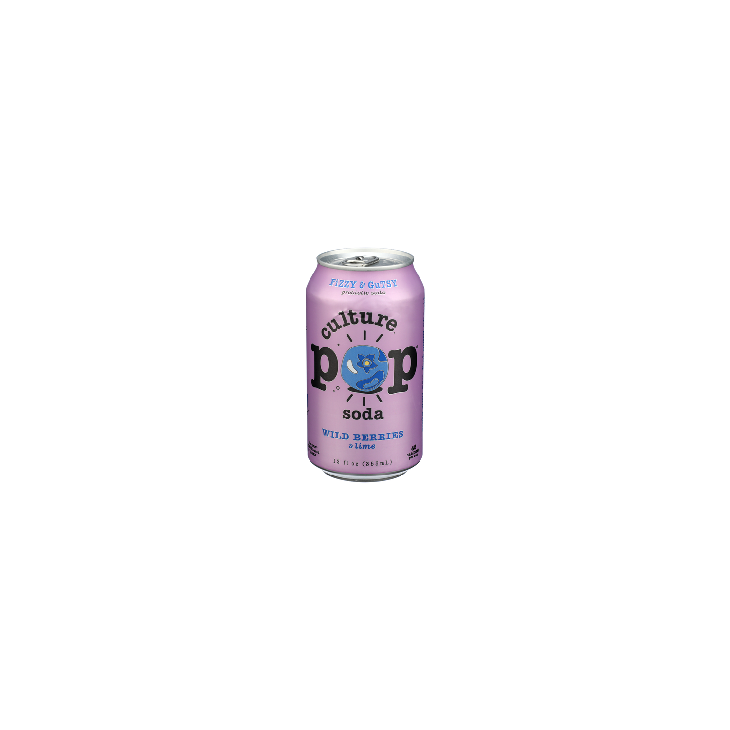 Culture Sparkling Wild Berries & Lime Probiotic Soda - 12 Fluid Ounce Image 1 of 4