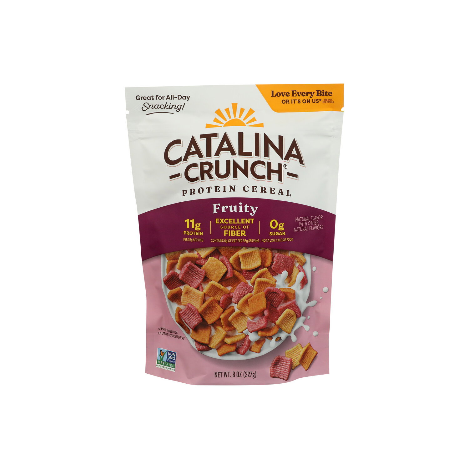 Catalina Crunch Fruity Gluten Free, Vegan, Sugar Low Fat Cereal - 8 Ounce Image 1 of 4