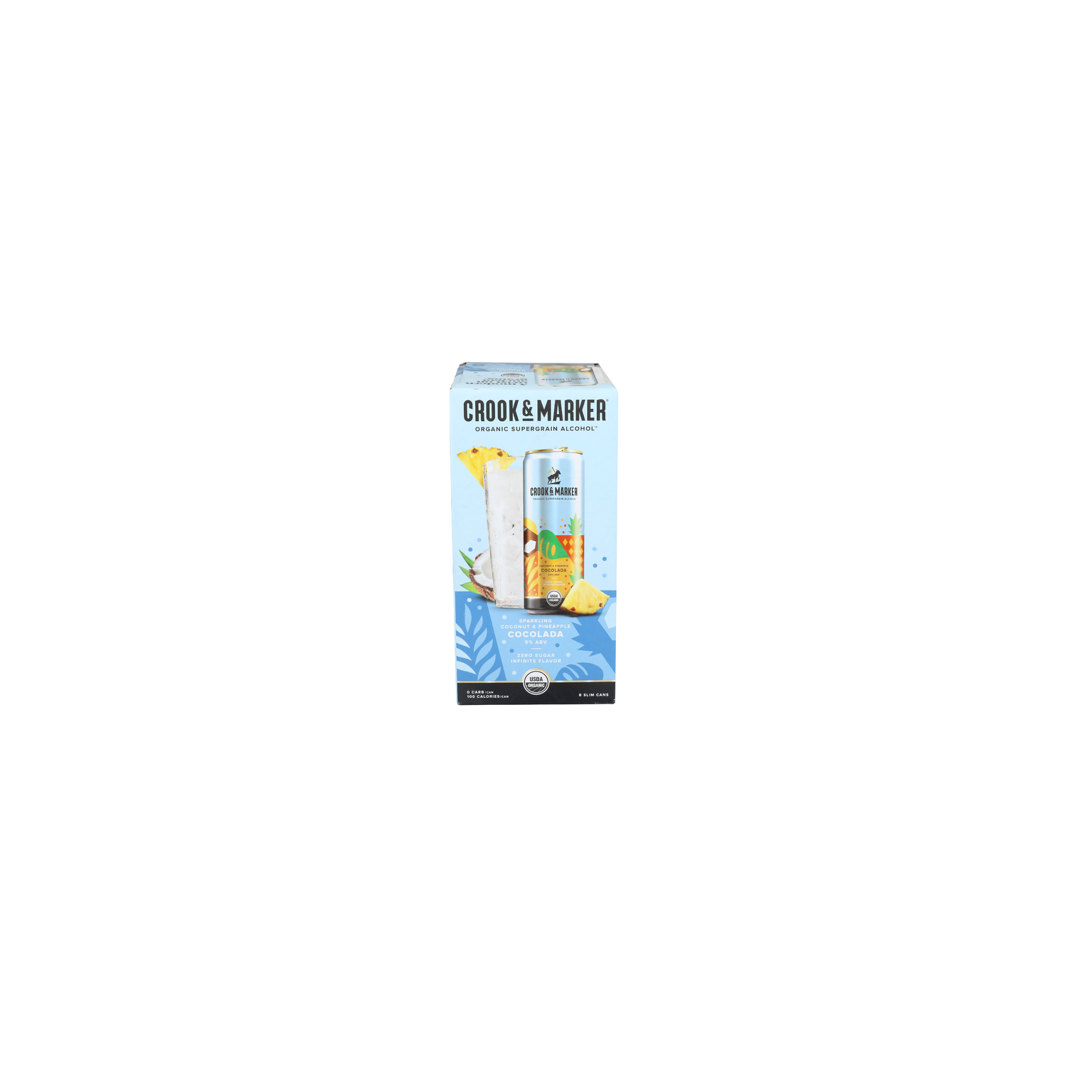Crook & Marker Sparkling Coconut & Pineapple Cocolada - 11.5 Fluid Ounce - 8 Count Image 1 of 4