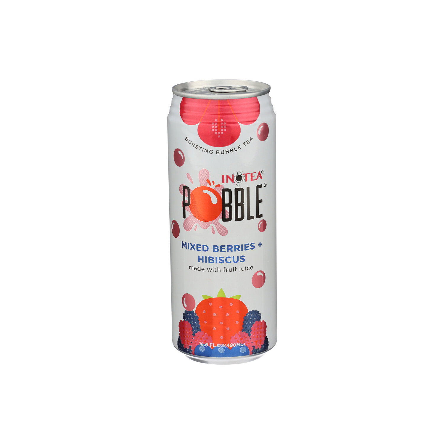 Inotea Mixed Berries + Hibiscus Tea Pobble - 16.6 Fluid Ounce Image 1 of 4