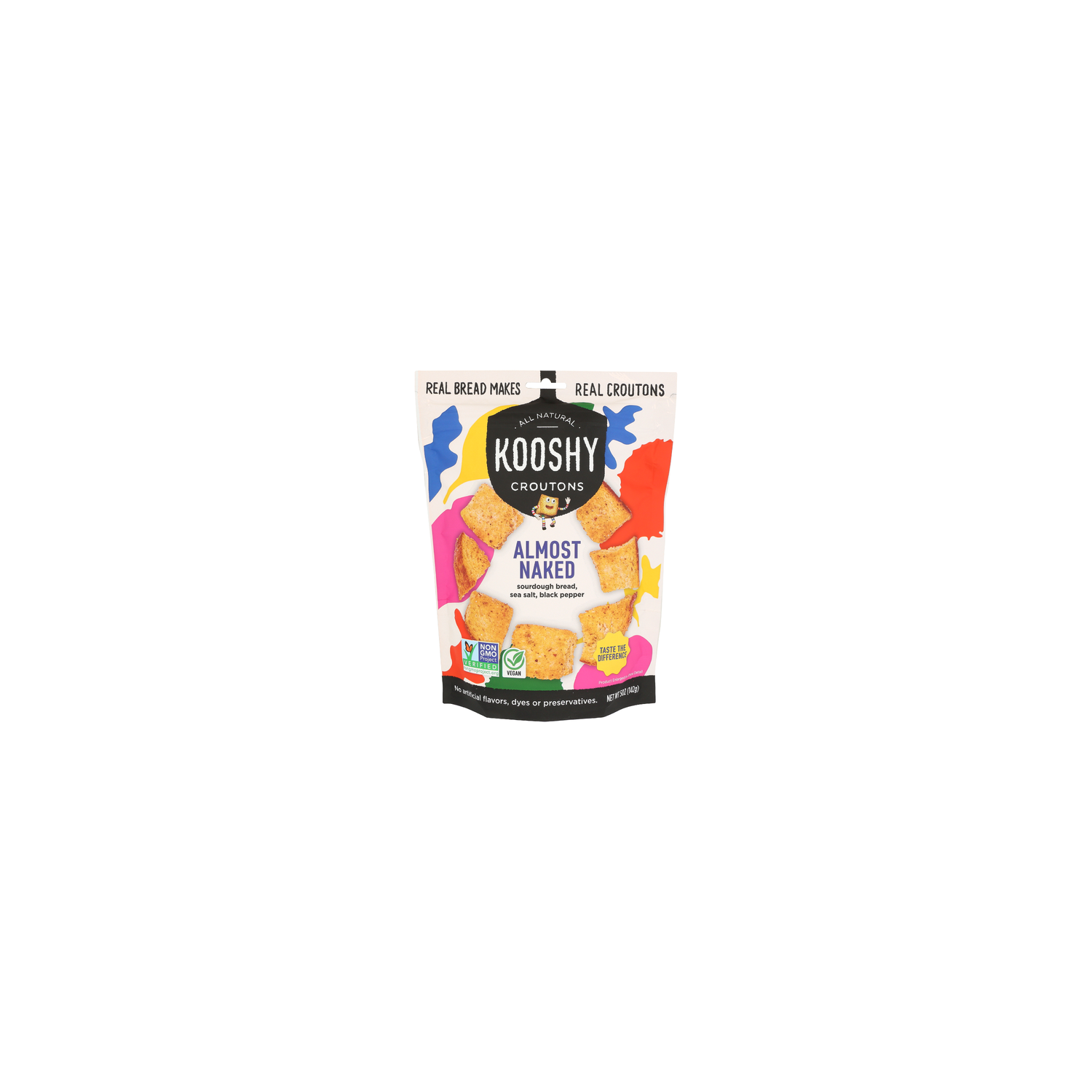Kooshy Salt And Pepper Almost Naked Homestyle Cut Croutons - 5 Ounce Image 1 of 4