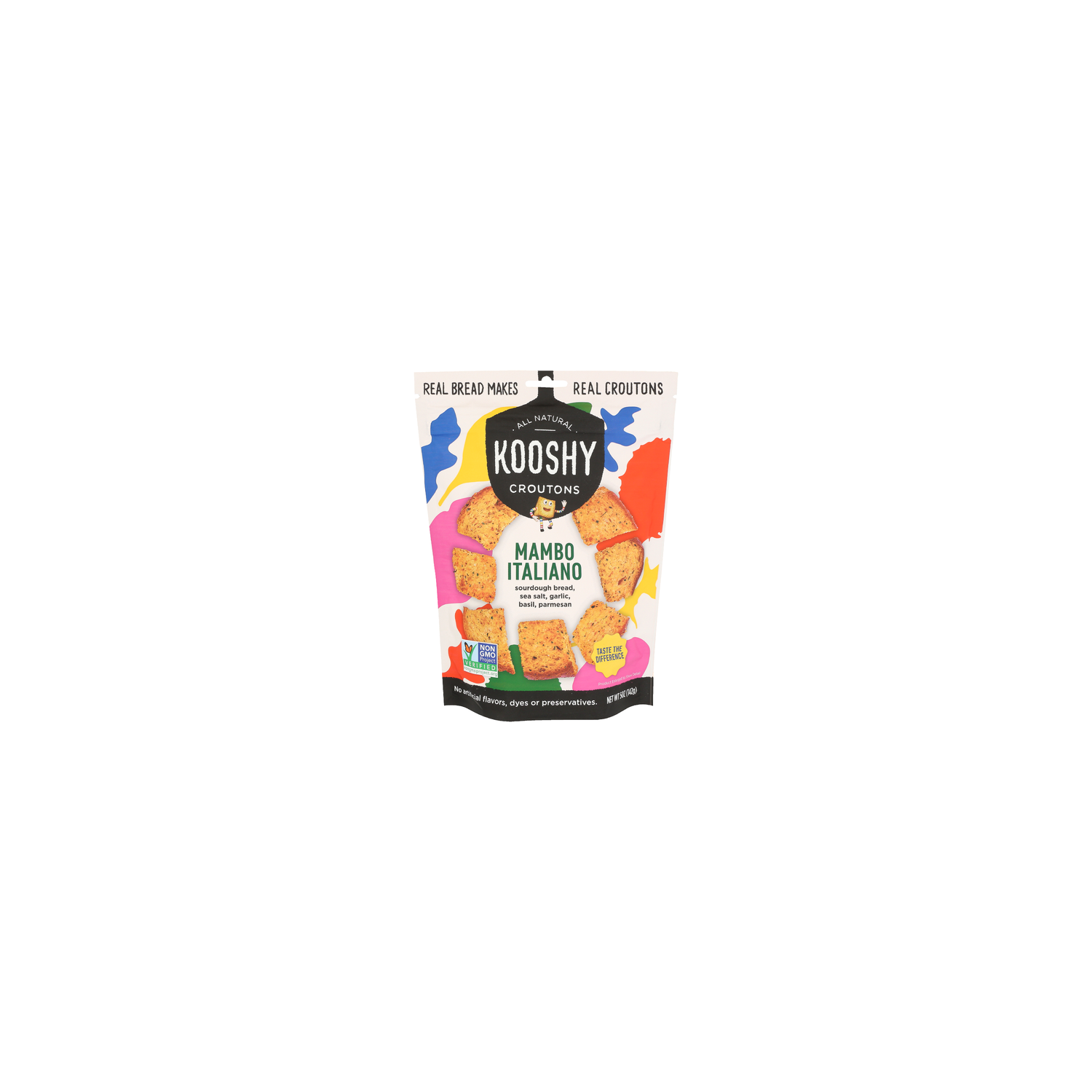 Kooshy Garlic And Cheese Mambo Italiano Homestyle Cut Croutons - 5 Ounce Image 1 of 4