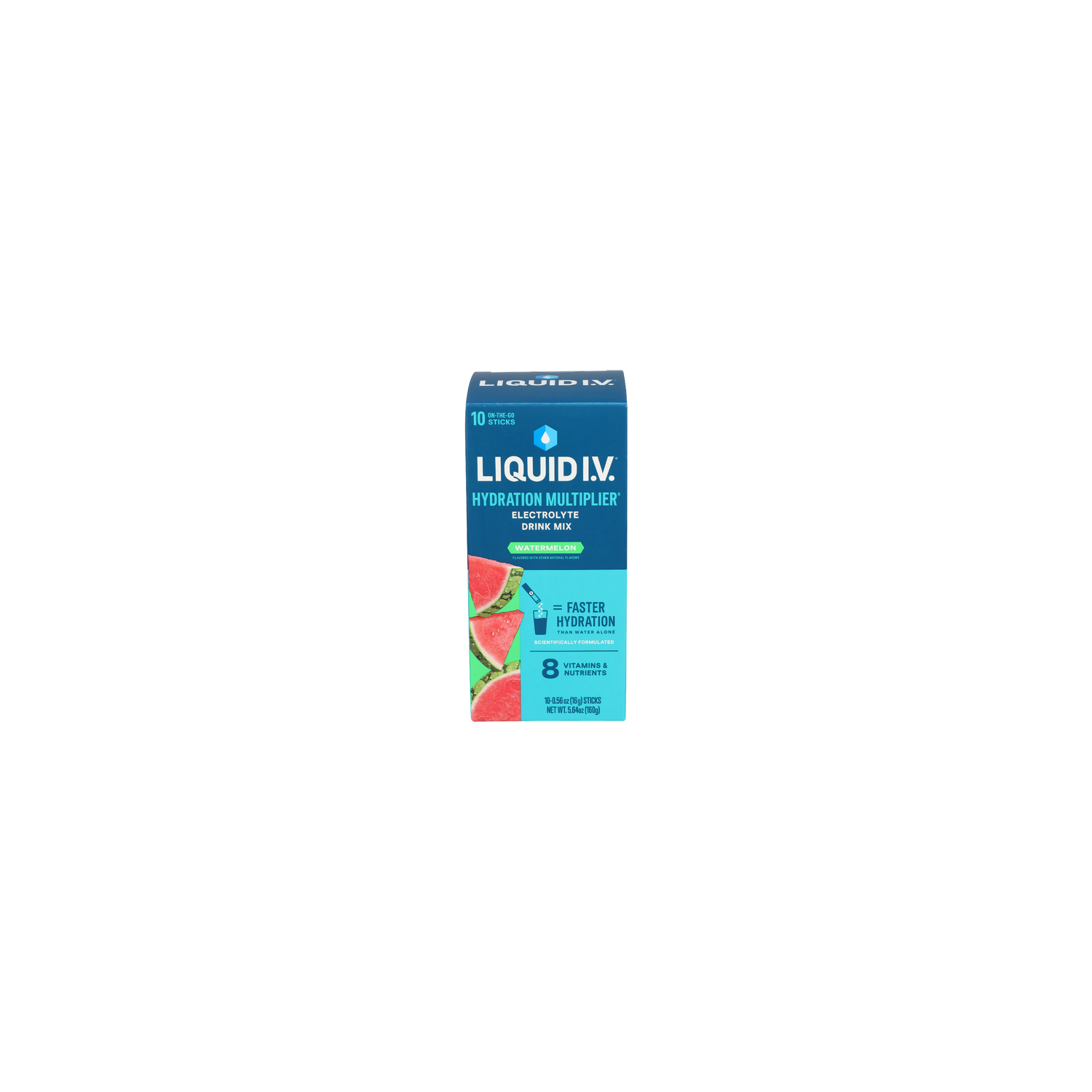 Liquid I.V. Watermelon Hydration Multiplier Electrolyte Drink Mix - 0.564 Ounce - 10 Count Image 1 of 4