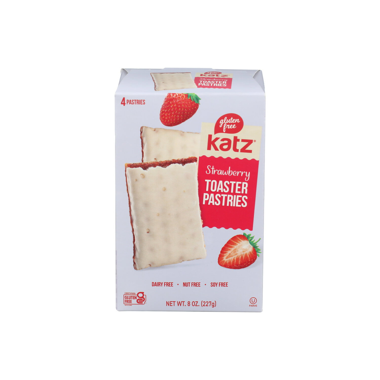 Katz Gluten Free Strawberry Toaster Pastries - 2 Ounce - 4 Count Image 1 of 4