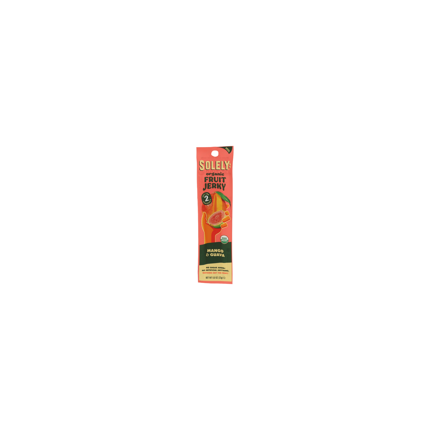 SOLELY Organic Mango & Guava Fruit Jerky - 0.8 Ounce Image 1 of 4