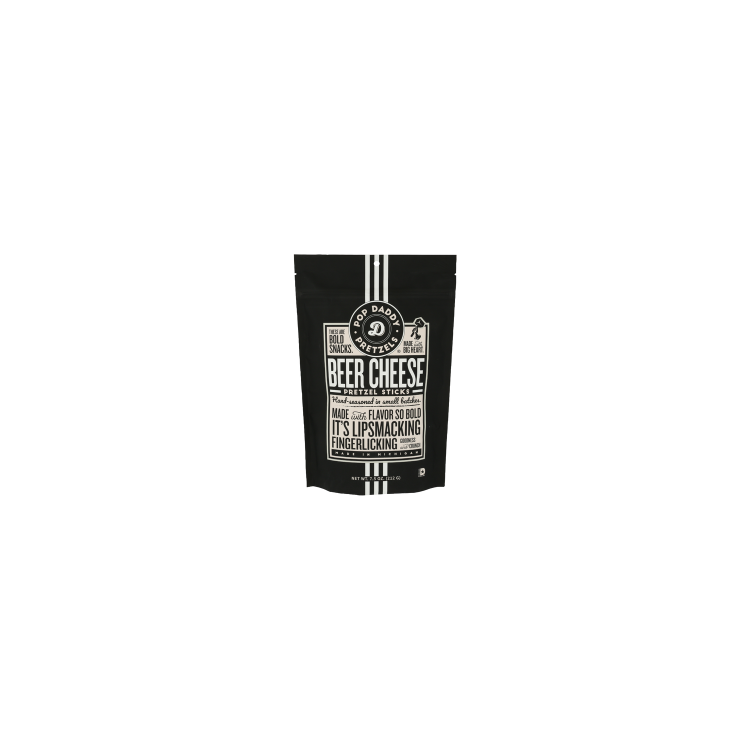 Pop Daddy Cheese Beer Pretzels Seasoned - 7.5 Ounce Image 1 of 4