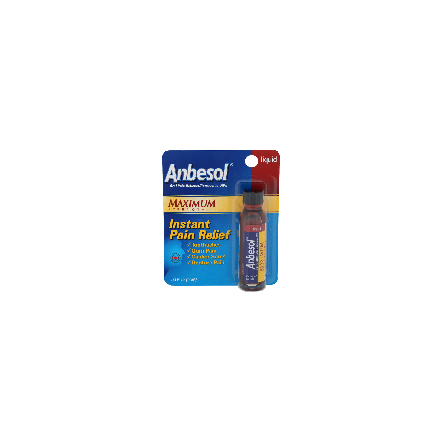 Anbesol Instant Pain Relief - 0.41 Fluid Ounce Image 1 of 2