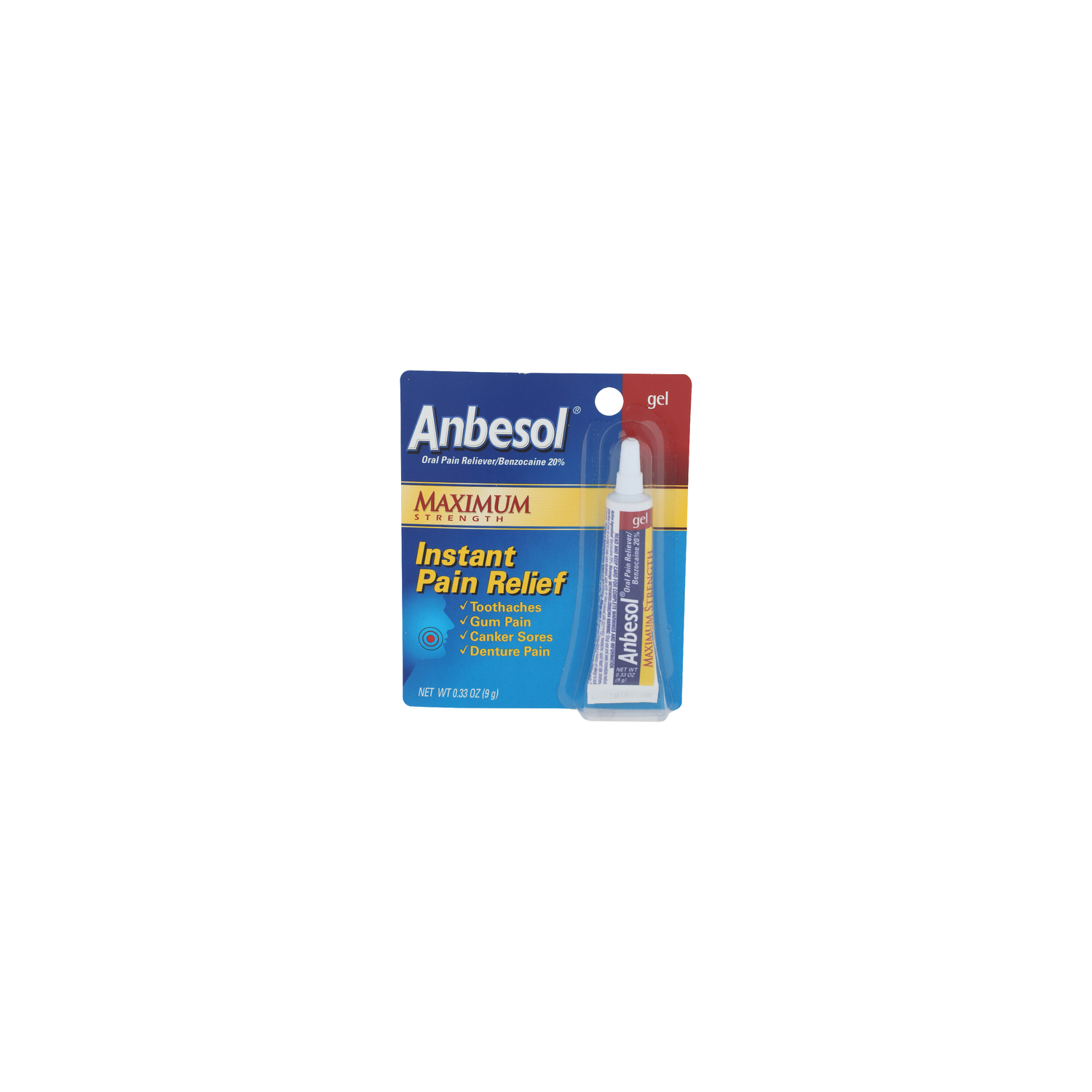 Anbesol Gel Oral Pain Relieverbenzocaine 20% - 0.33 Ounce Image 1 of 2