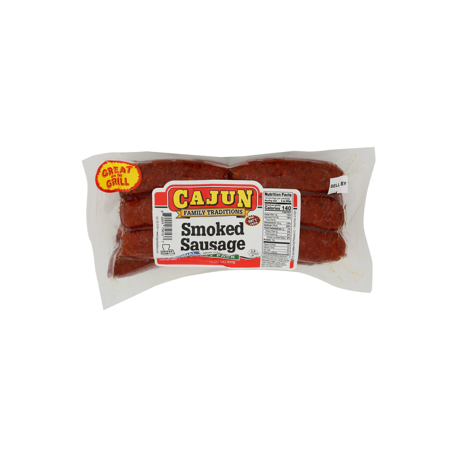Cajun Family Traditions Party Pack Original Smoked Sausage - 2 Pound Image 1 of 4